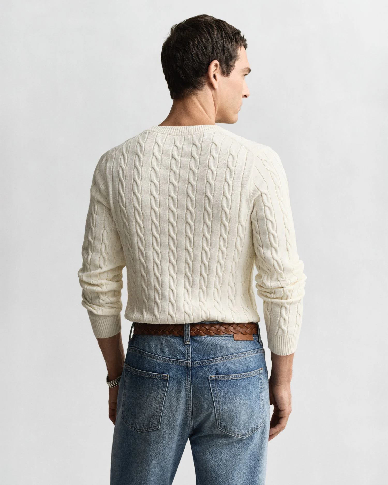 Strickpullover mit Zopfmuster - Image 5