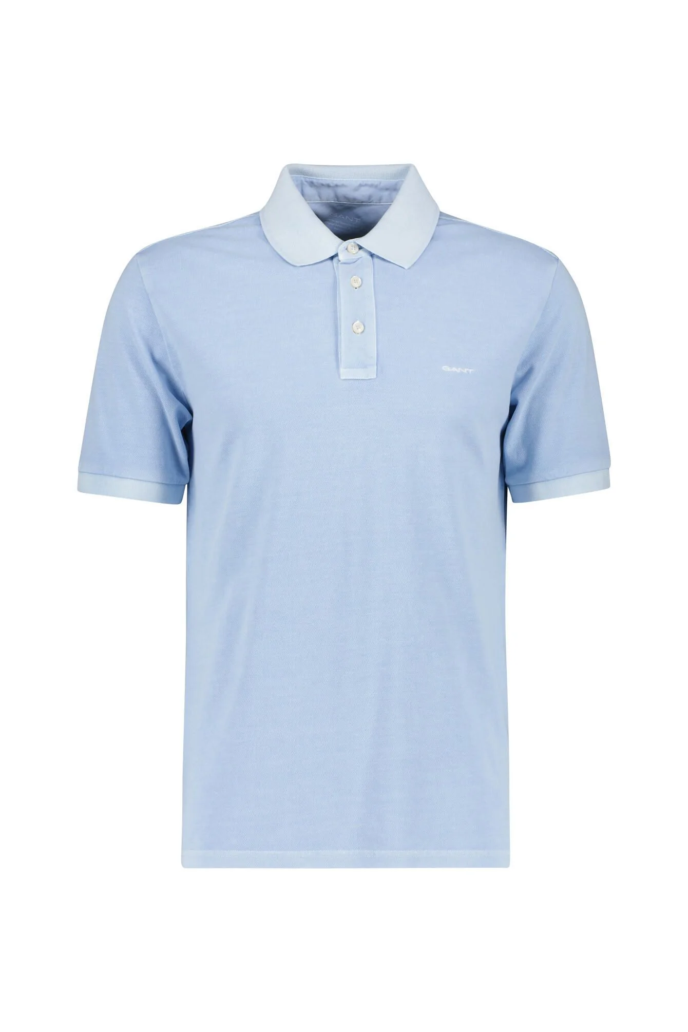 SUNFADED SS POLO, FRESH BLUE