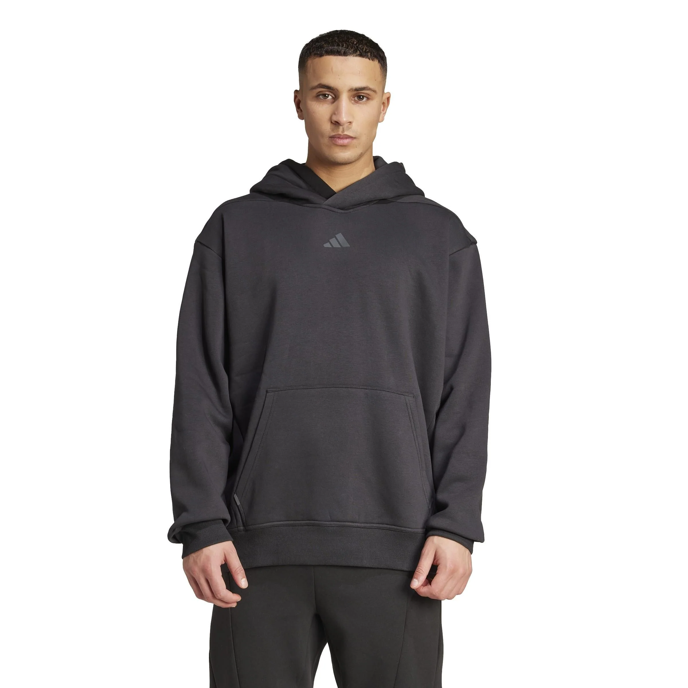 Sweathoodie oversized aus Baumwollmix - Image 2