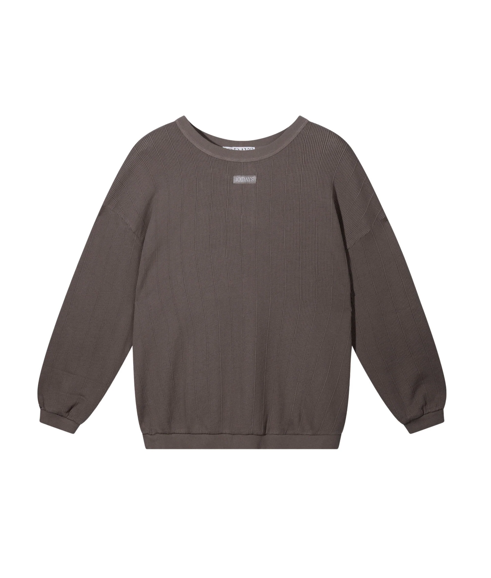 Sweatshirt aus Baumwoll-Mesh