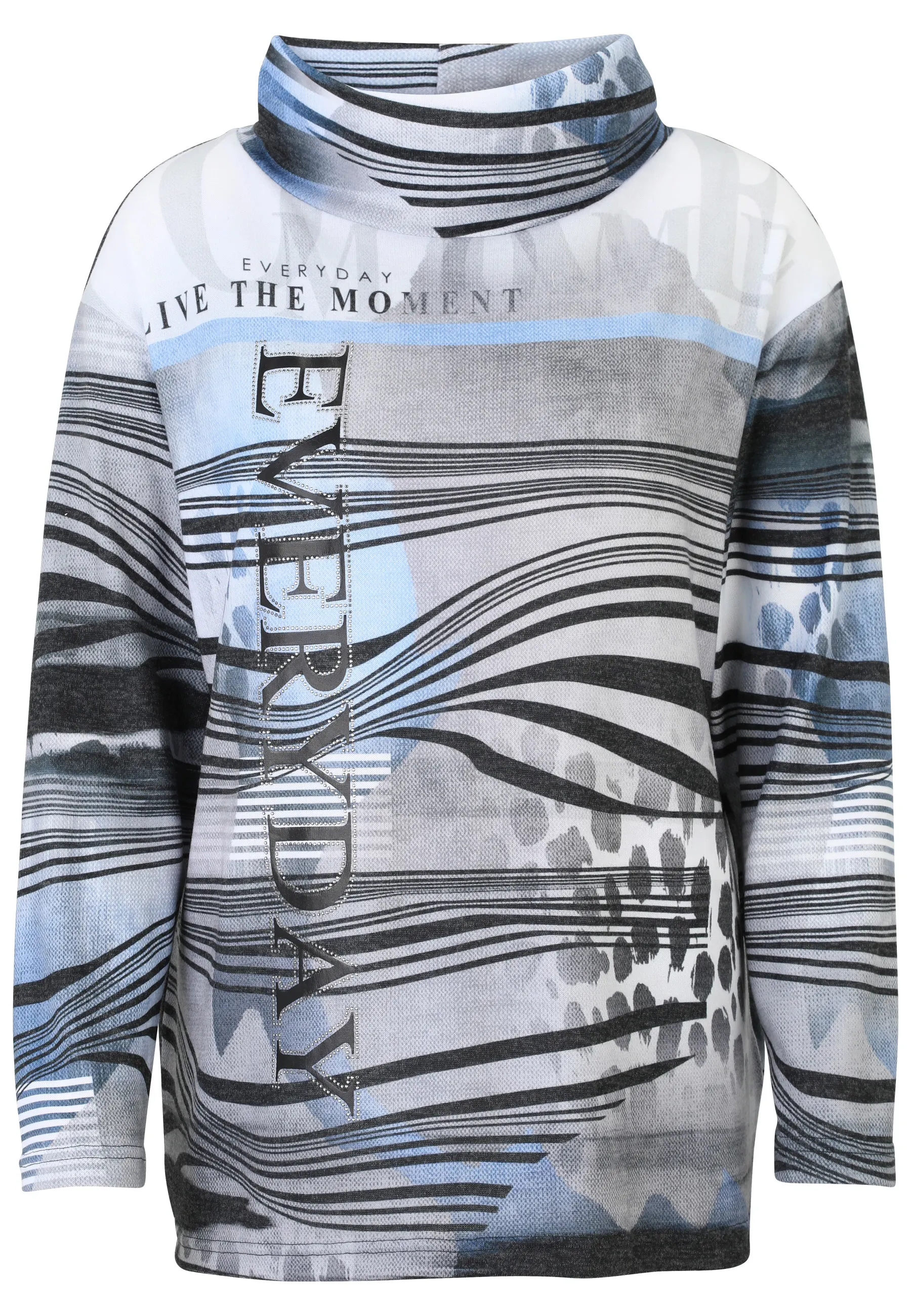 Sweatshirt mit Stehkragen