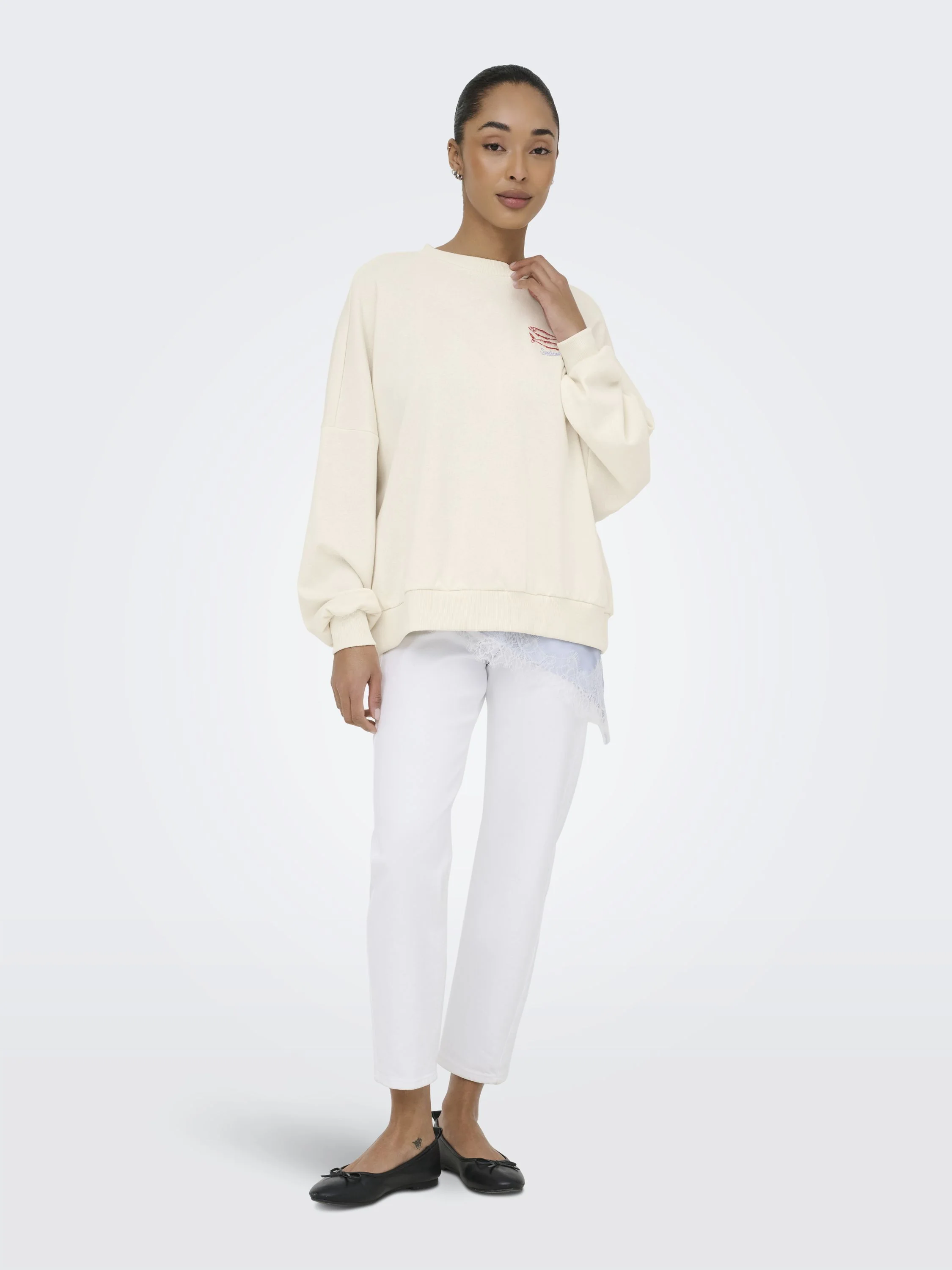 Sweatshirt ONLDEBORAH aus Baumwollmix - Image 5