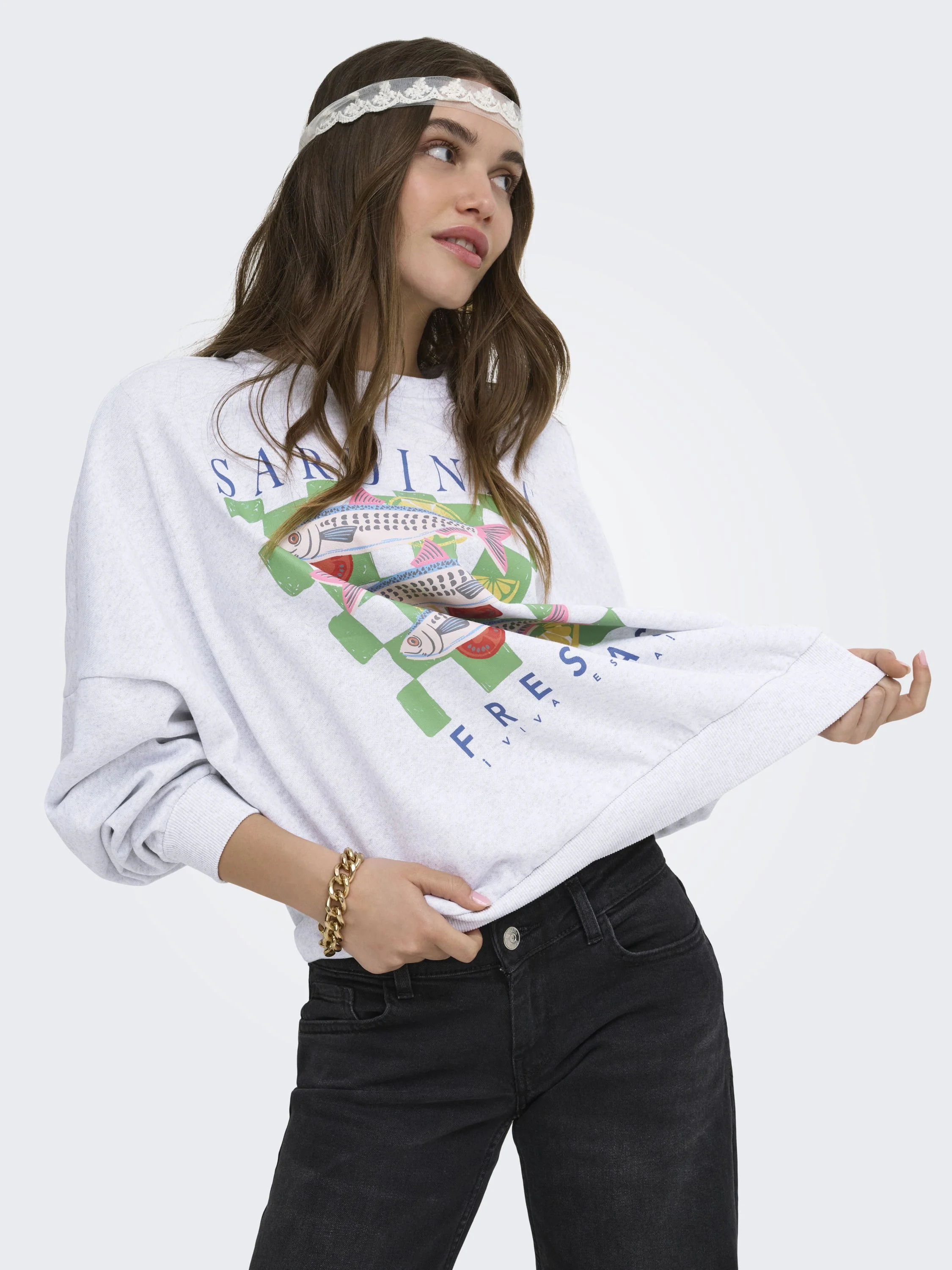 Sweatshirt ONLDEBORAH aus Baumwollmix - Image 3