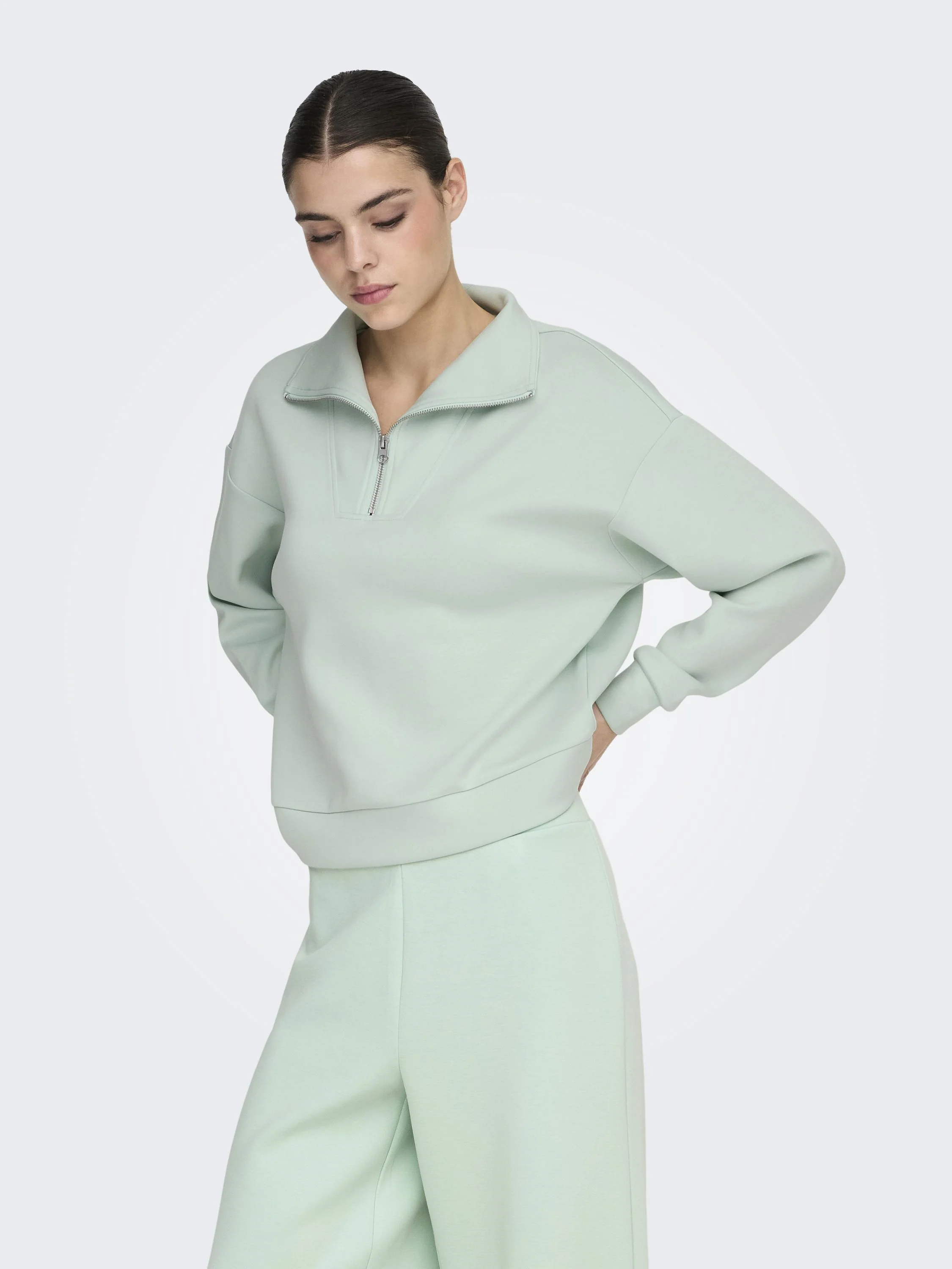 Sweatshirt ONPLOUNGE mit Troyerkragen - Image 4