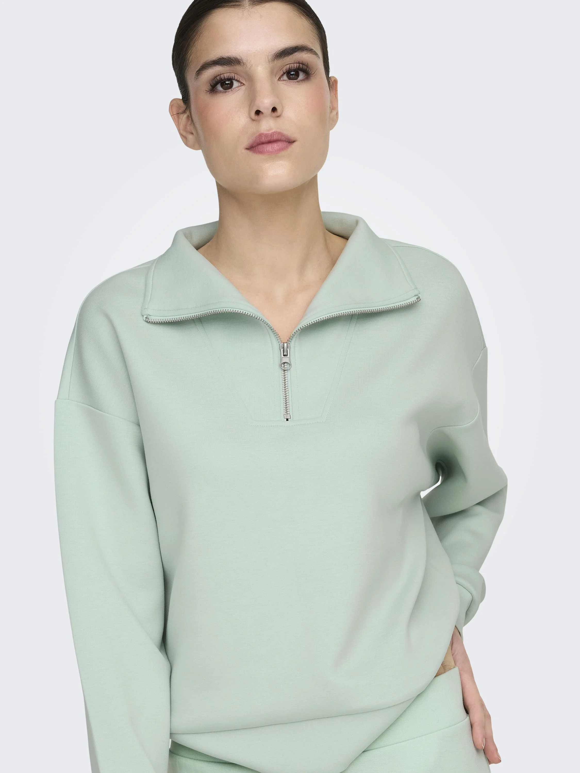 Sweatshirt ONPLOUNGE mit Troyerkragen - Image 6