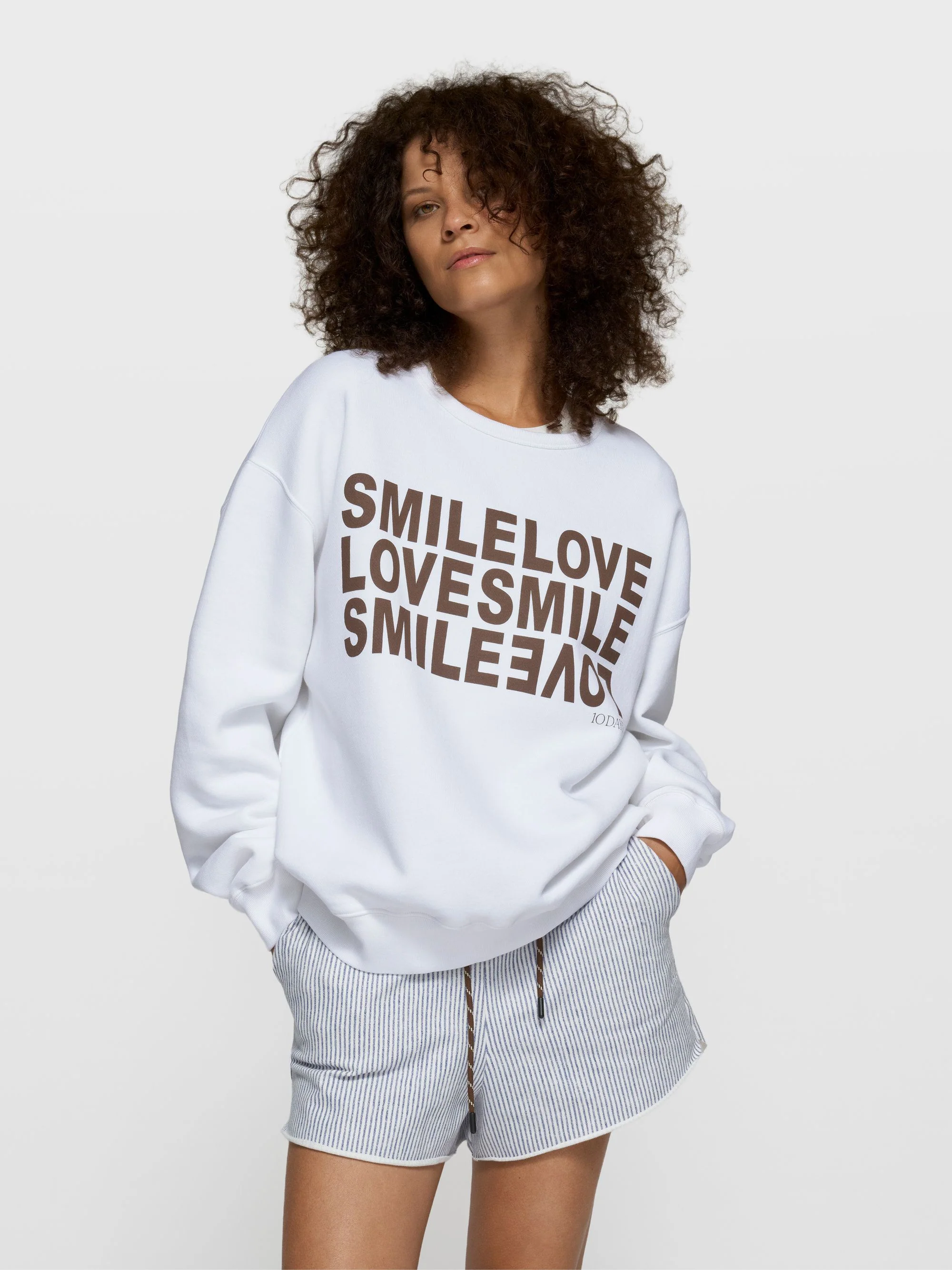 Sweatshirt oversized aus Baumwollmix - Image 4
