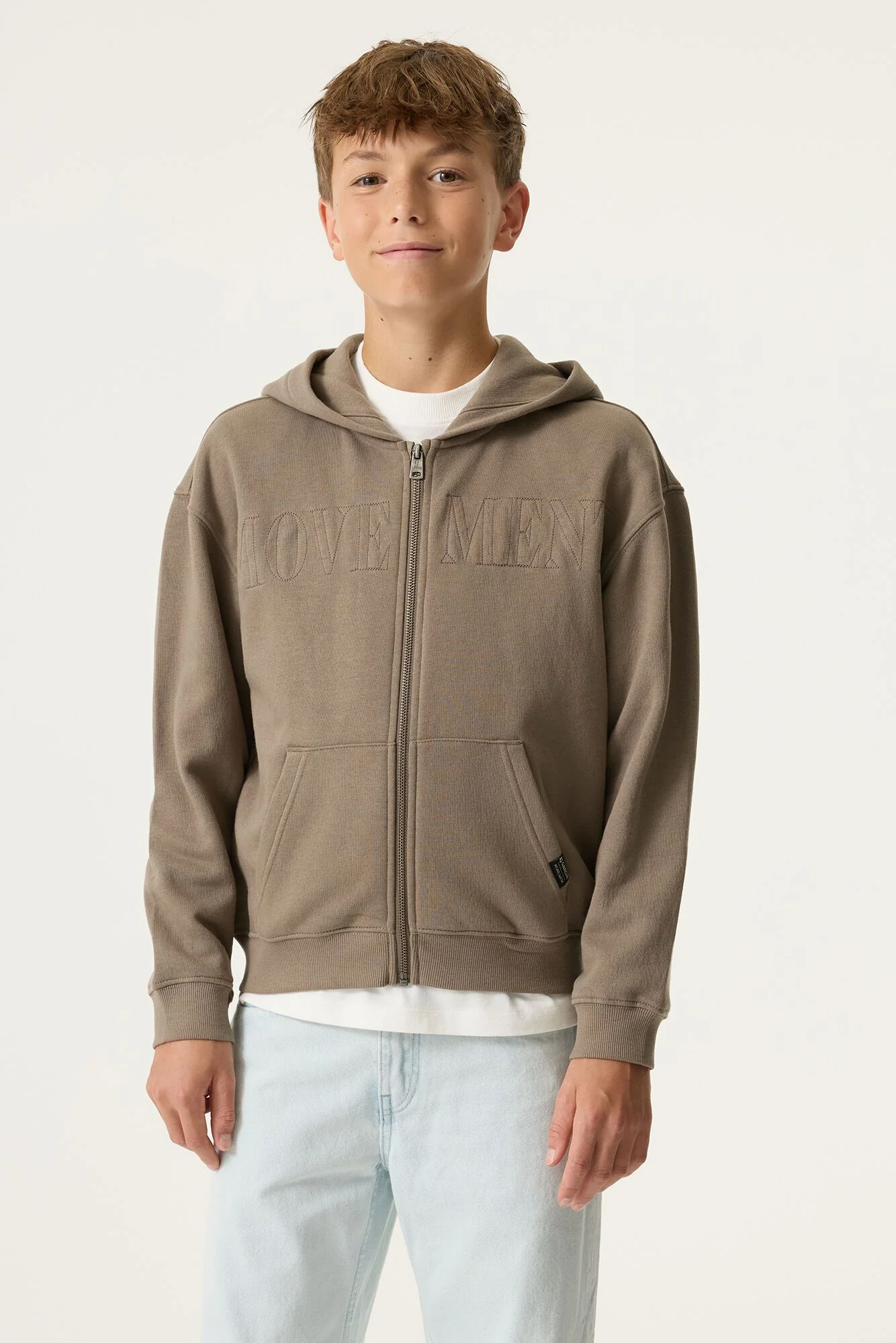 Sweatshirtjacke aus Baumwollmix - Image 3