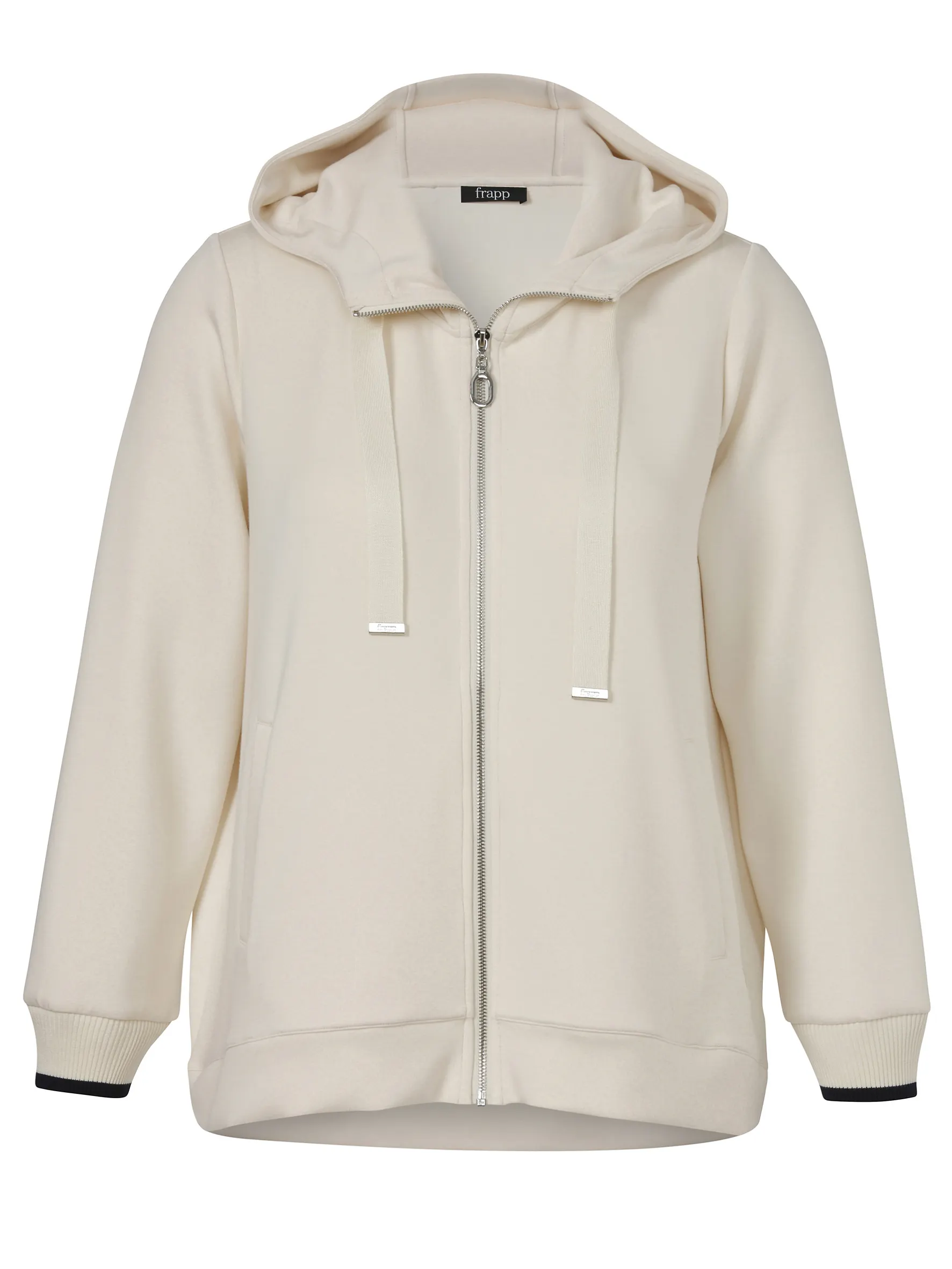 Sweatshirtjacke aus Viskosemix