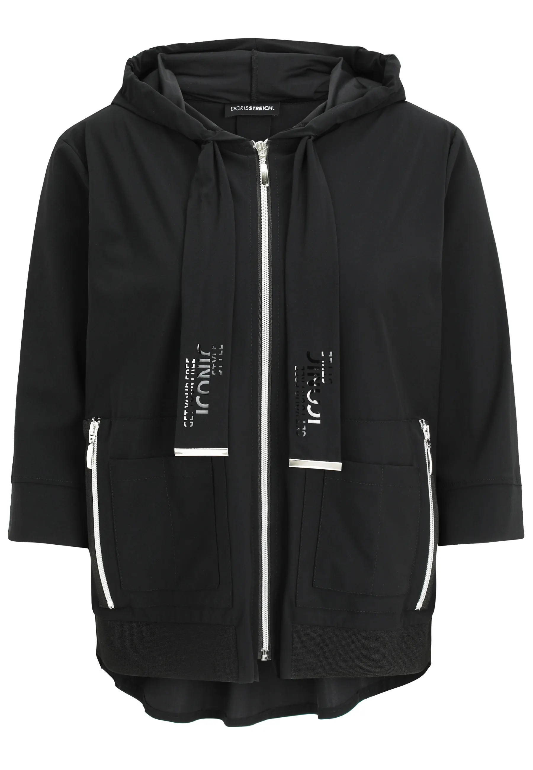 Sweatshirtjacke mit Kapuze