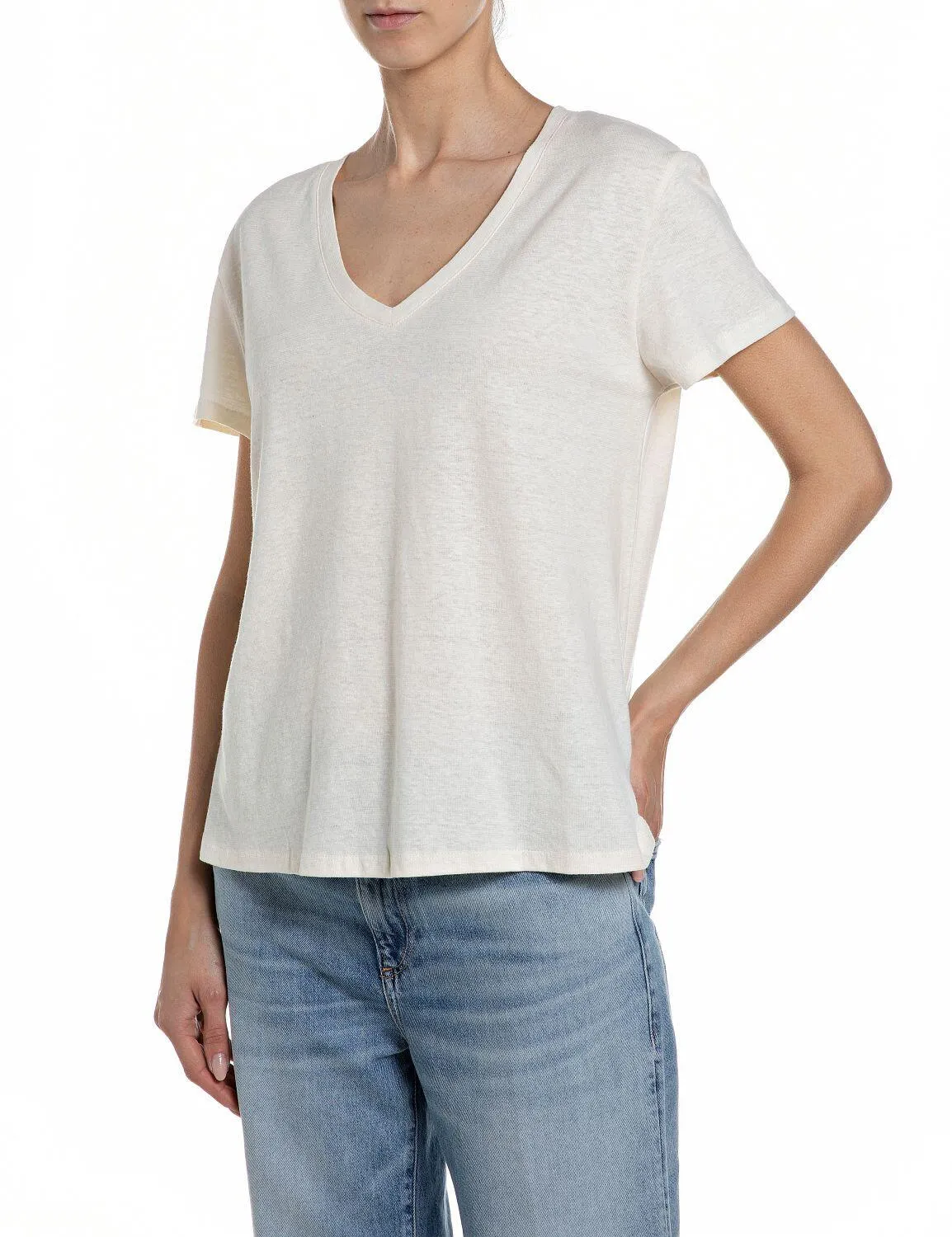 T-Shirt aus Leinenmix - Image 3