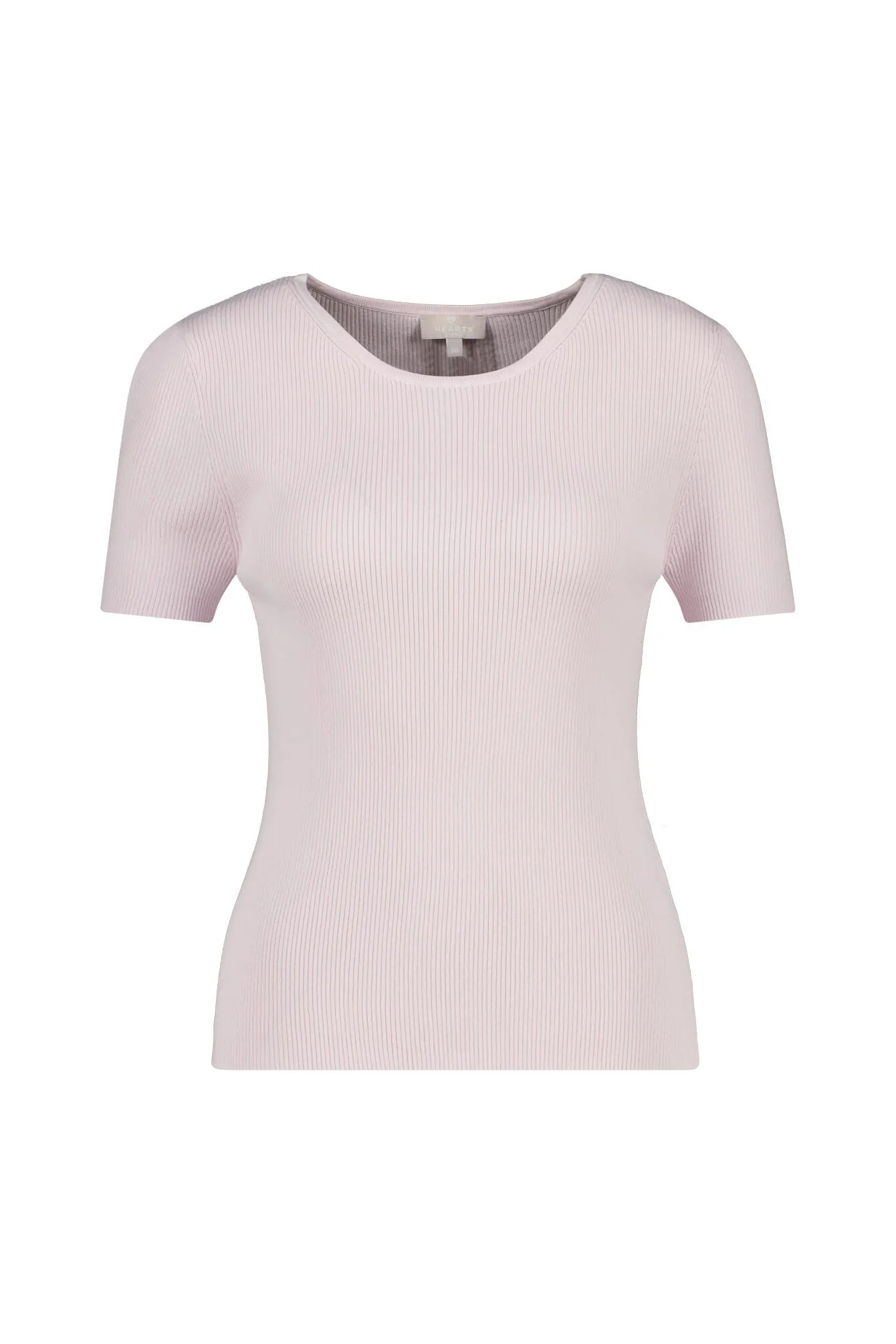 T-Shirt aus Rippstrick