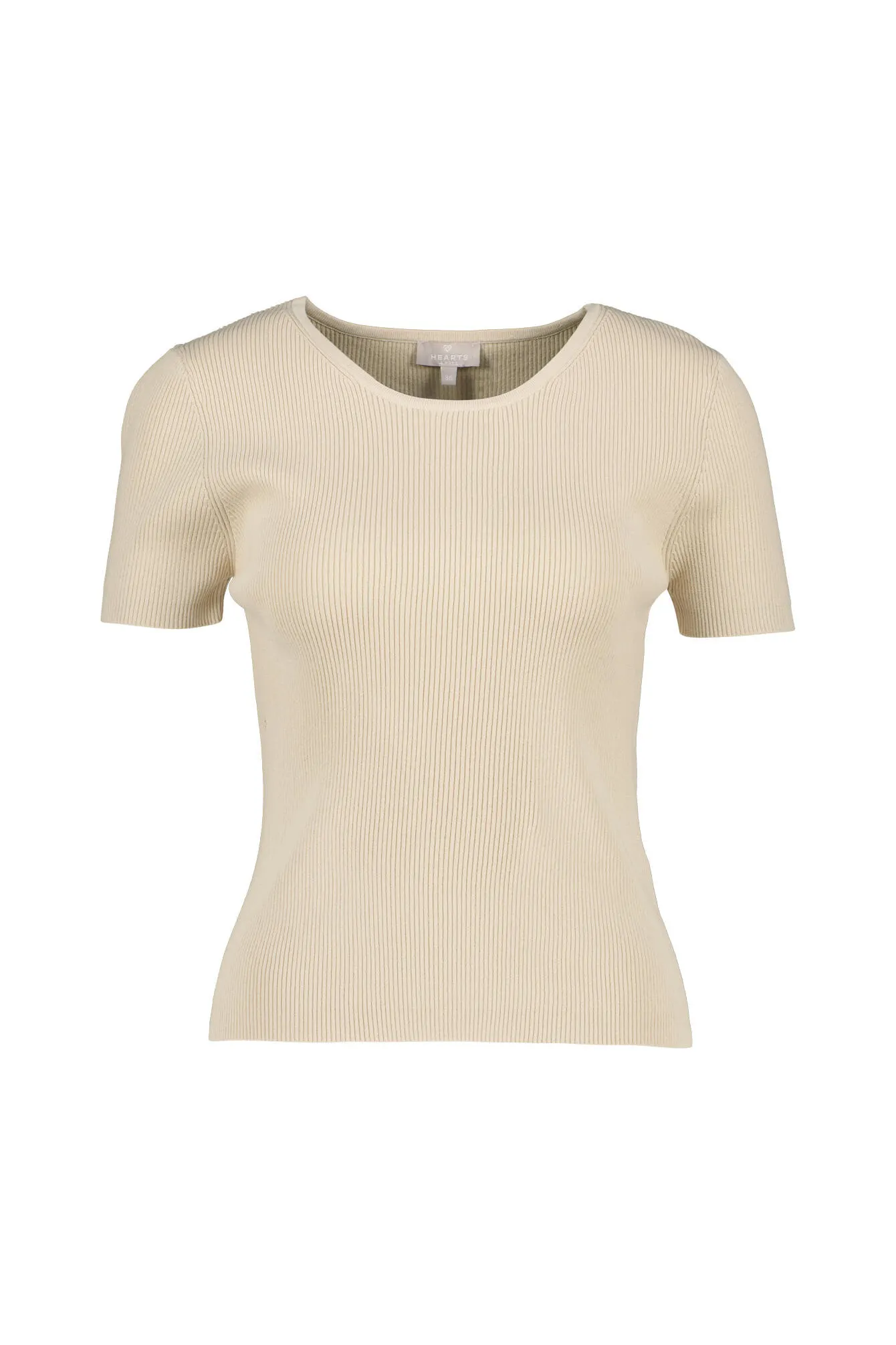 T-Shirt aus Rippstrick