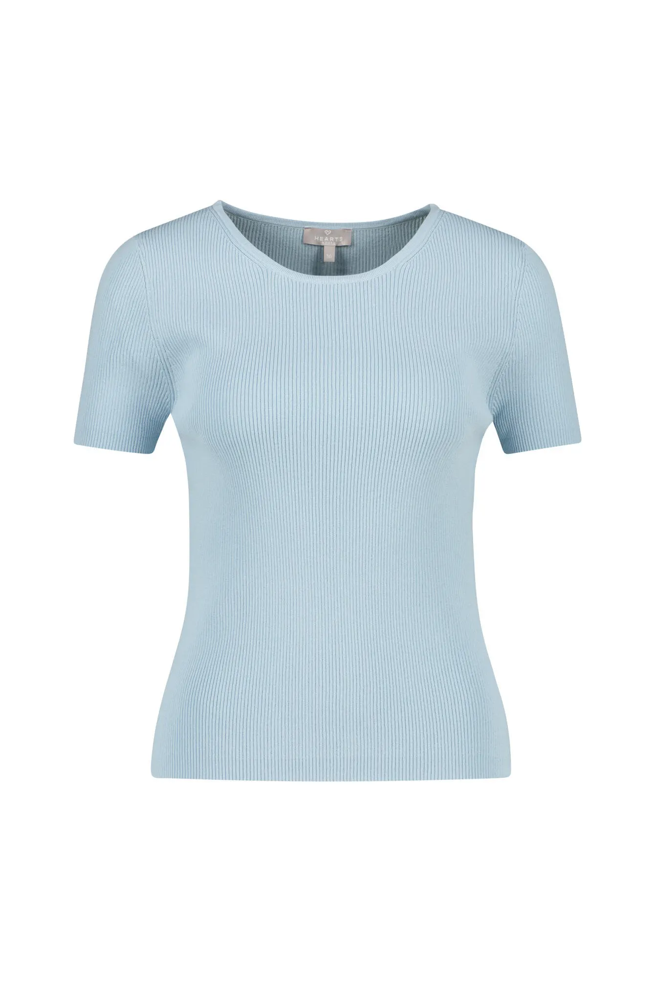 T-Shirt aus Rippstrick