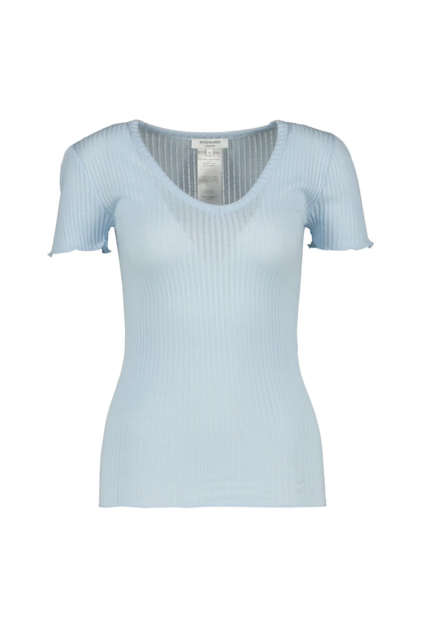 T-Shirt aus Seide-, Baumwollmix
