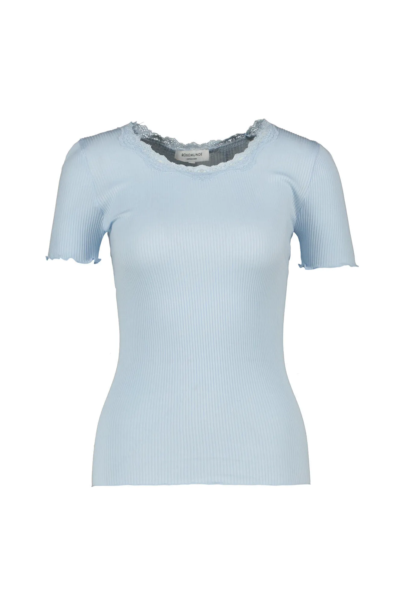 T-Shirt aus Seide-, Baumwollmix