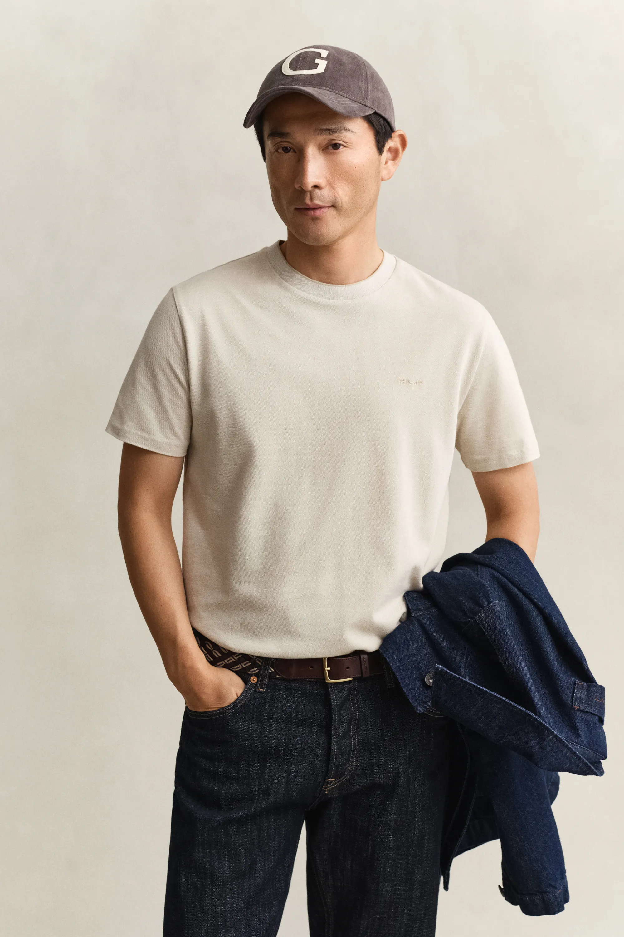 T-Shirt aus Two-Toned Piqué - Image 3