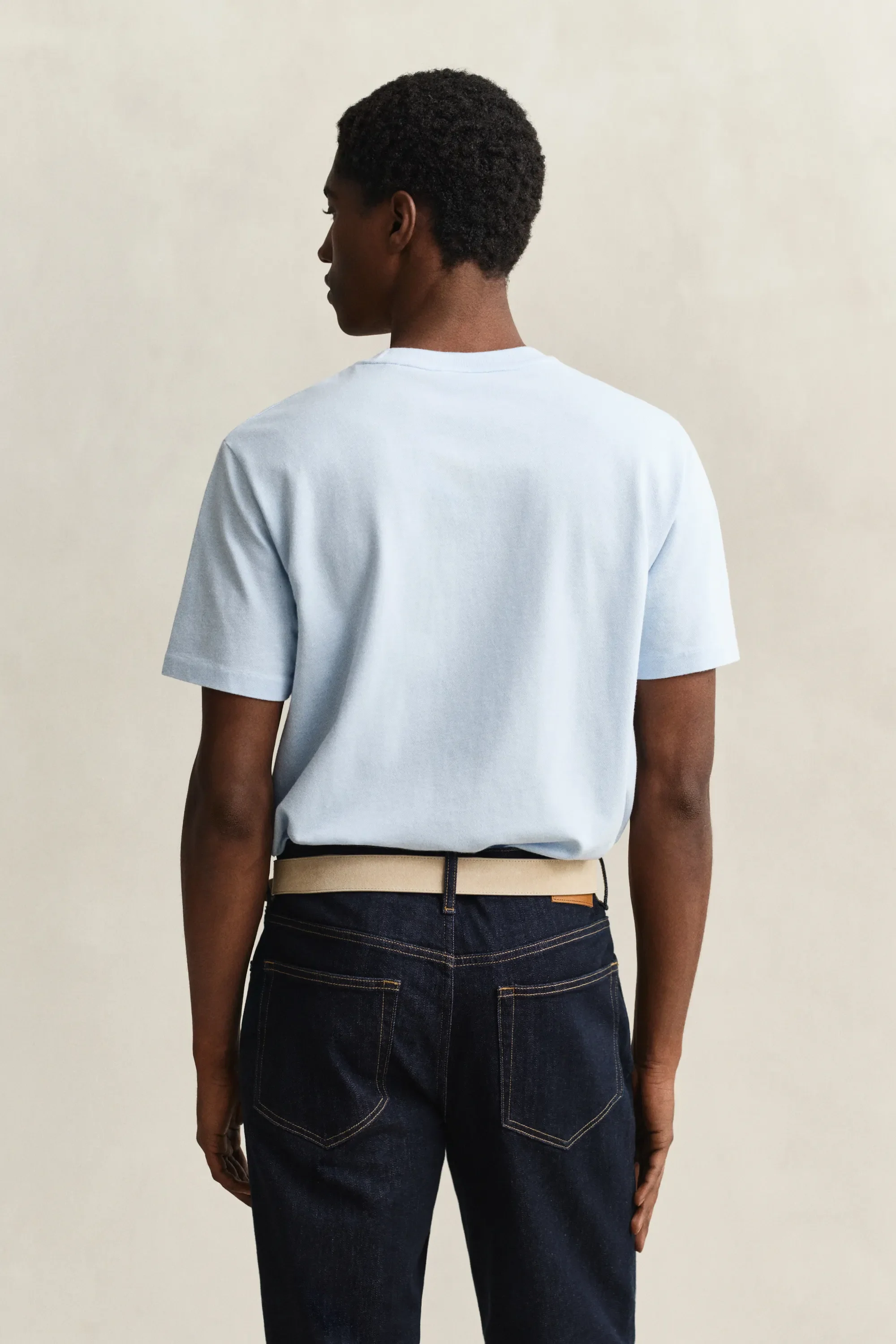 T-Shirt aus Two-Toned Piqué - Image 2