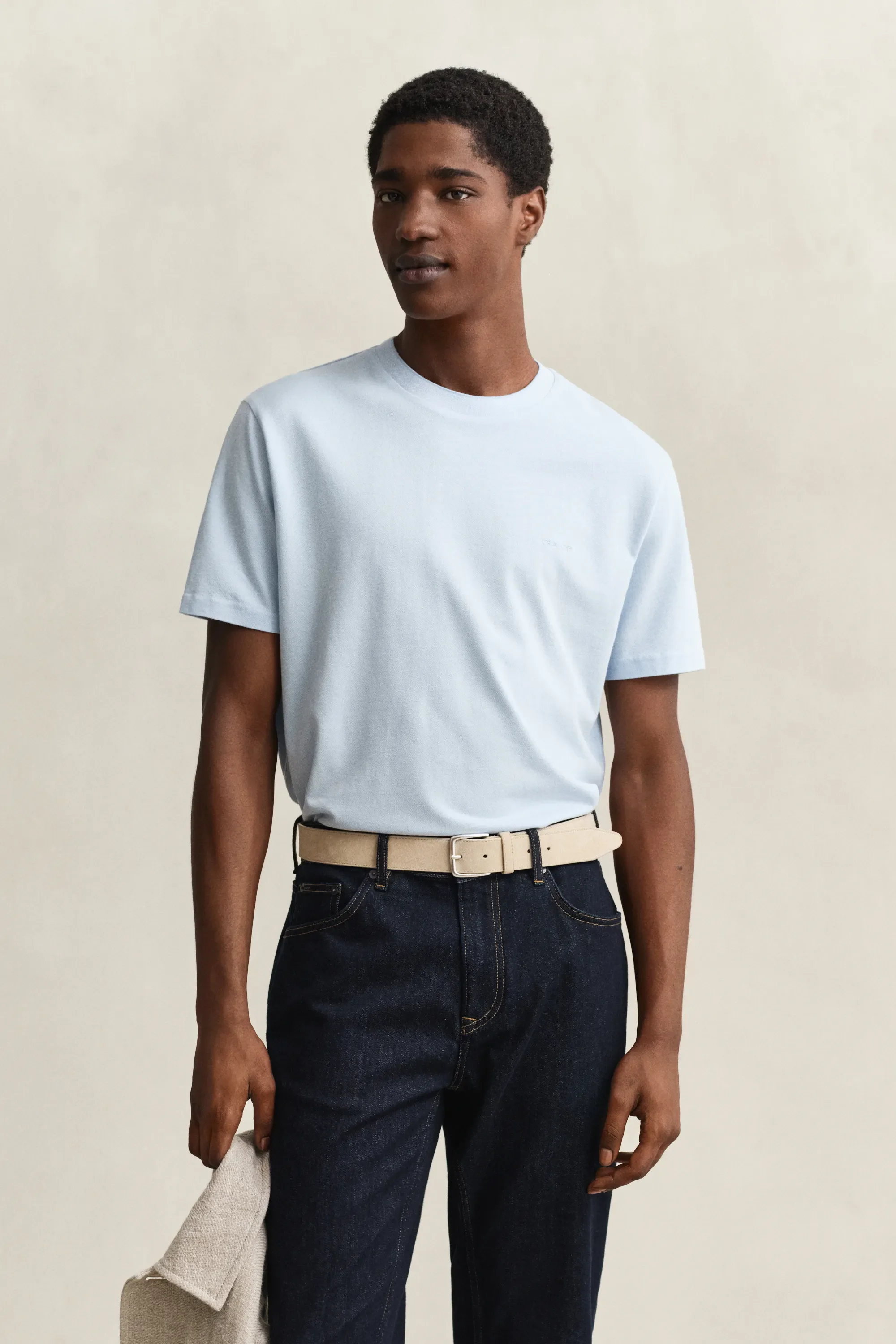 T-Shirt aus Two-Toned Piqué - Image 3