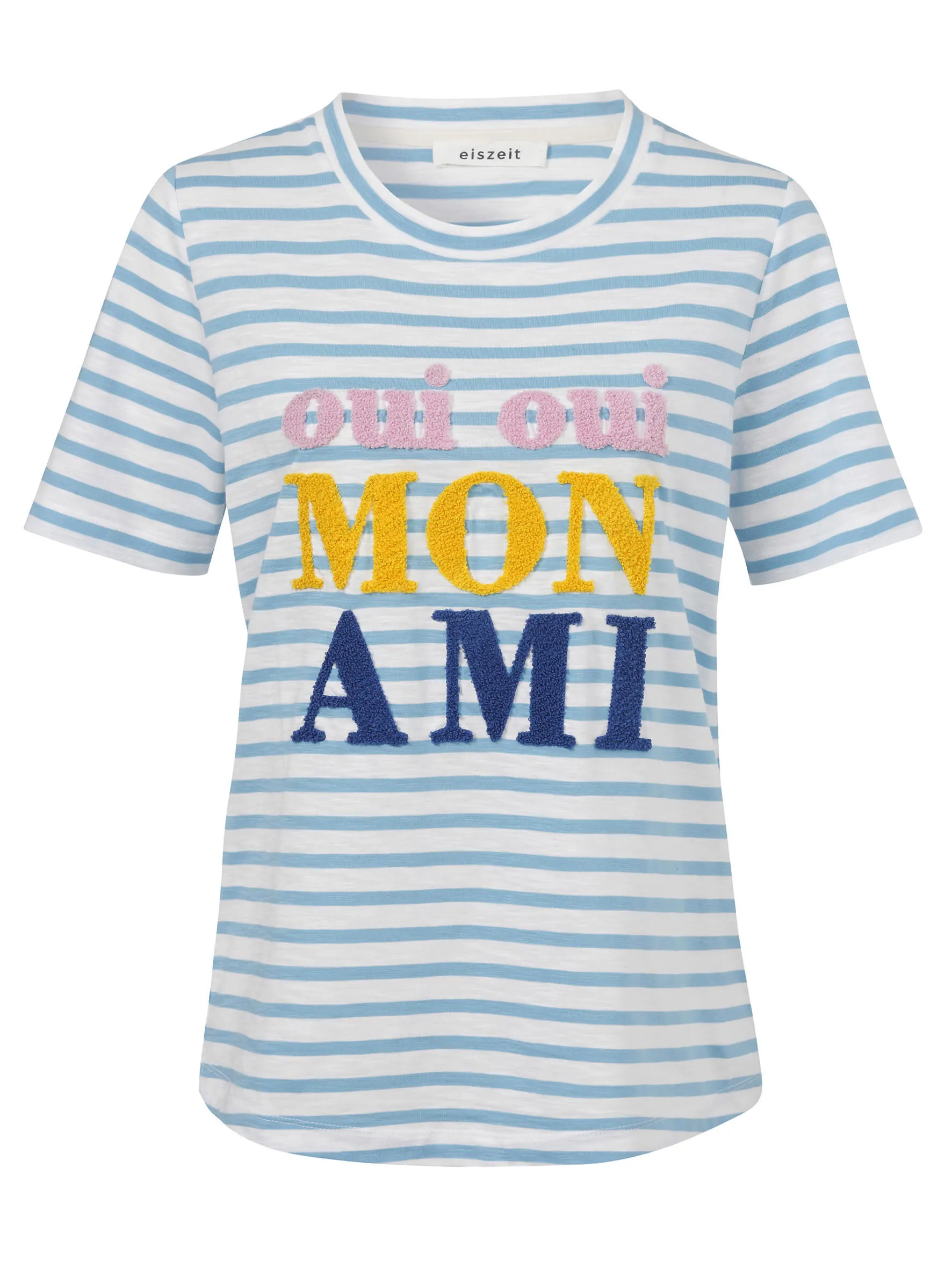 T-Shirt gestreift aus Baumwolle