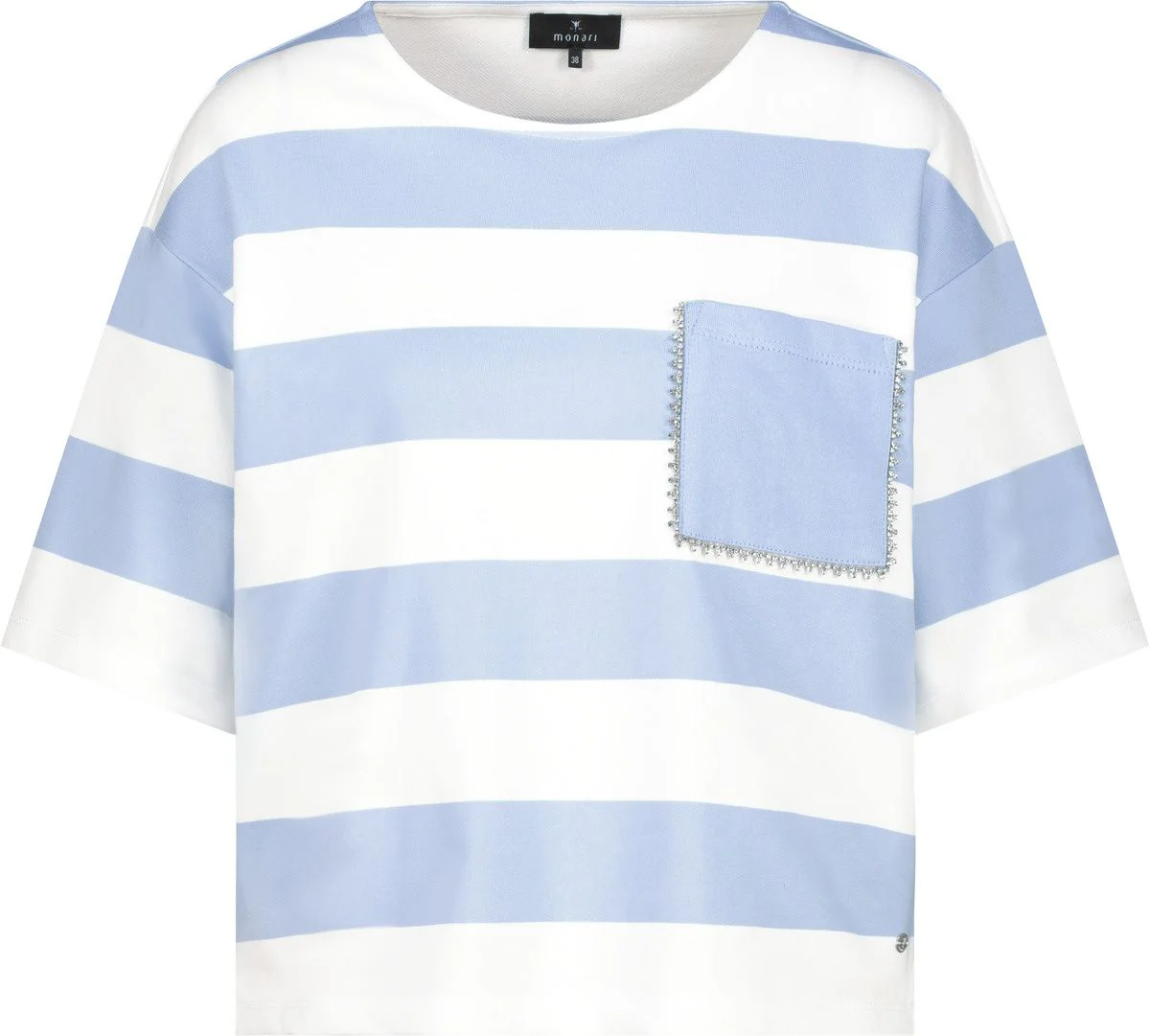 T-Shirt gestreift aus Baumwollmix