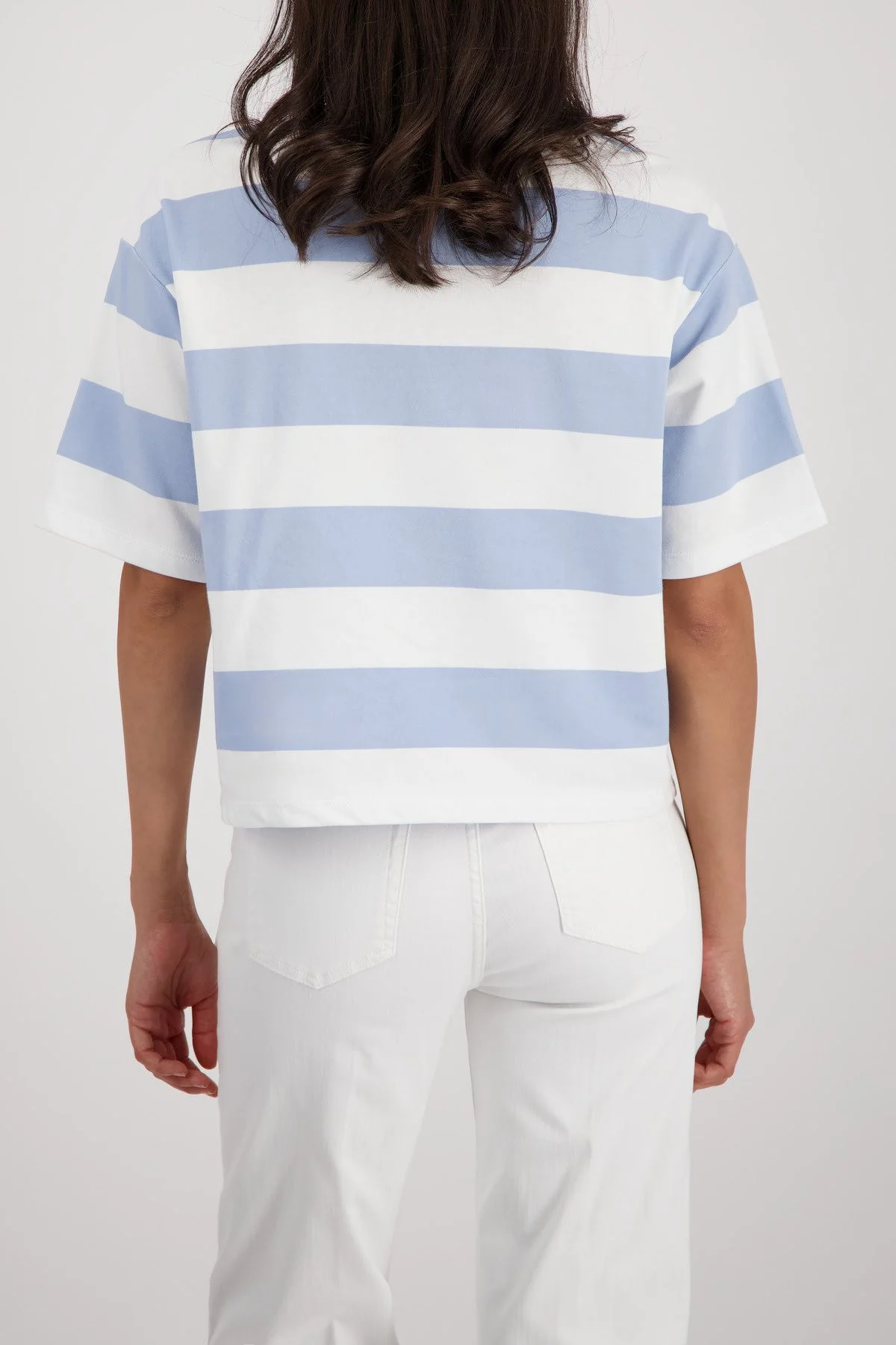 T-Shirt gestreift aus Baumwollmix - Image 4