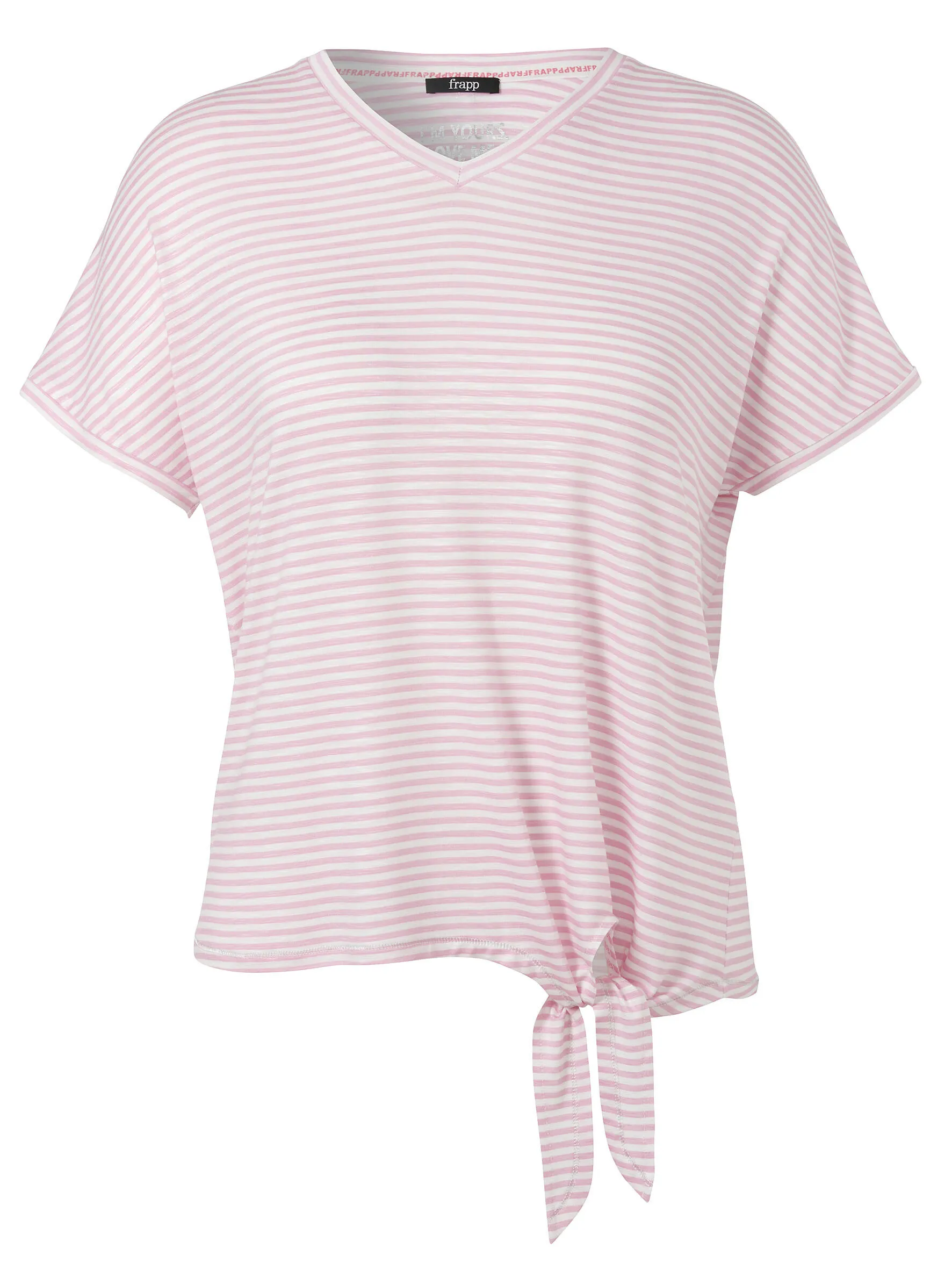 T-Shirt gestreift aus Viskose
