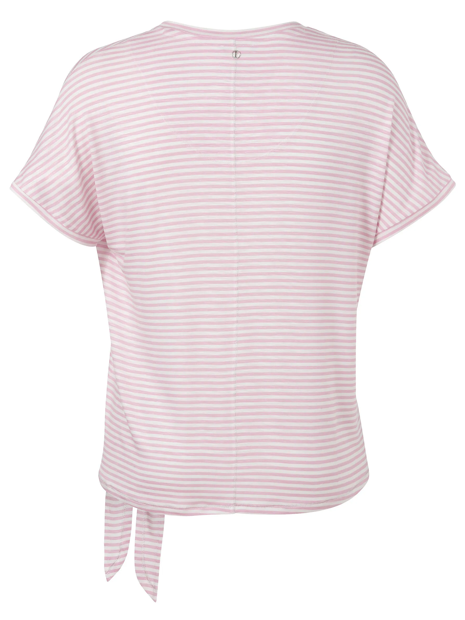 T-Shirt gestreift aus Viskose - Image 2