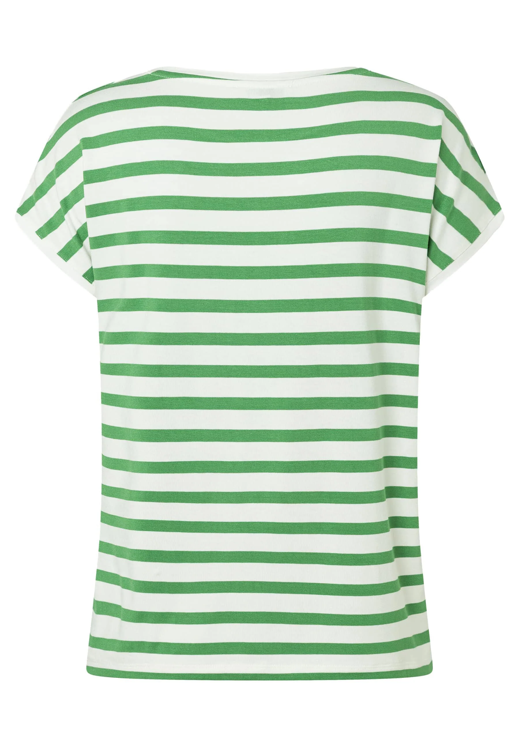 T-Shirt gestreift aus Viskose - Image 2