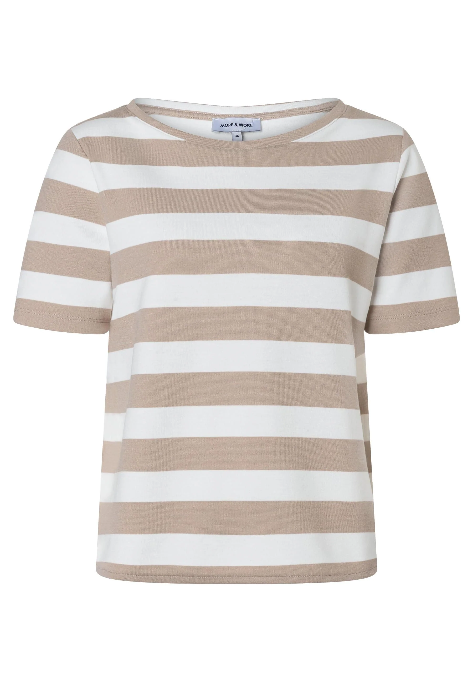 T-Shirt gestreift aus Viskosemix