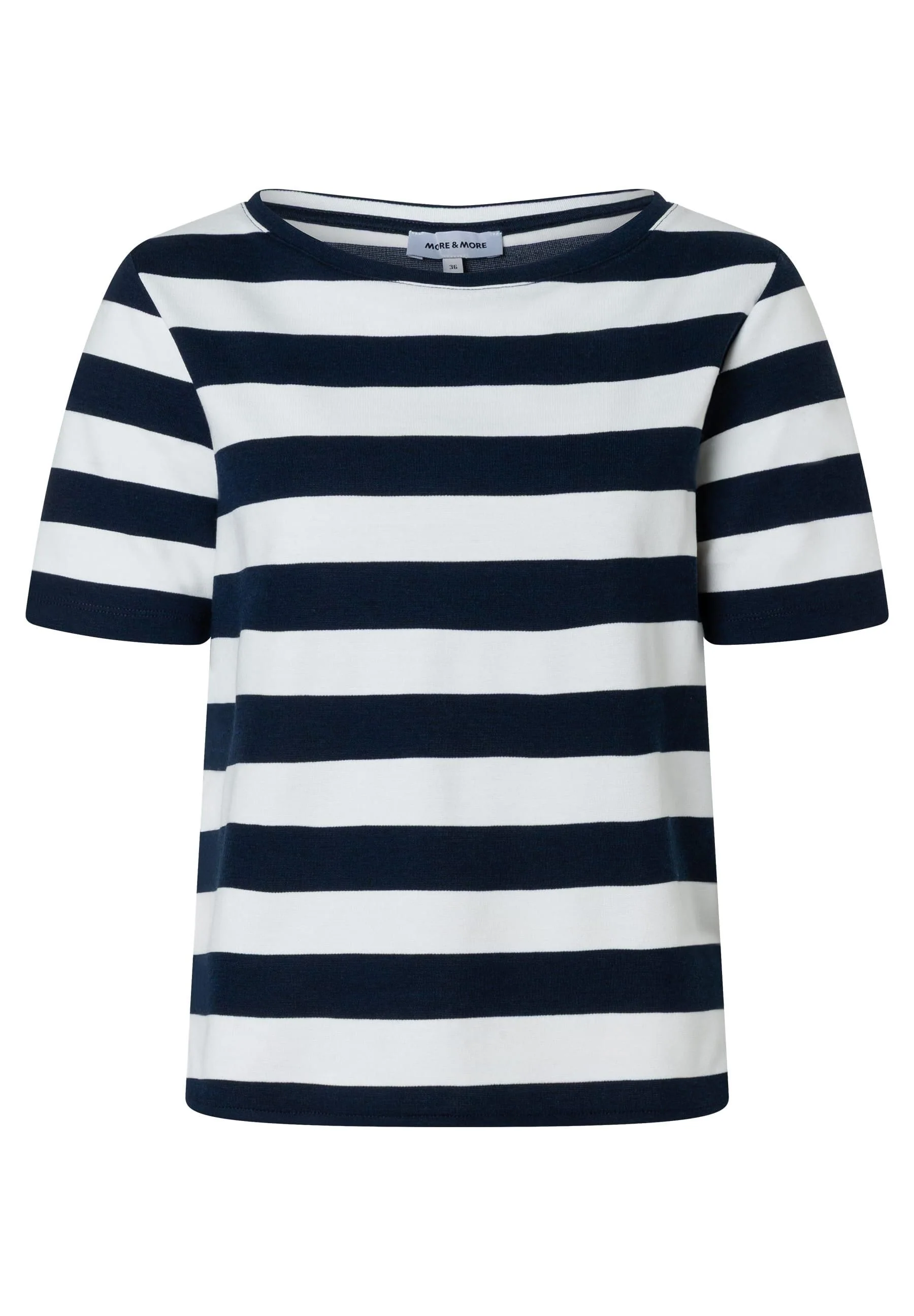 T-Shirt gestreift aus Viskosemix