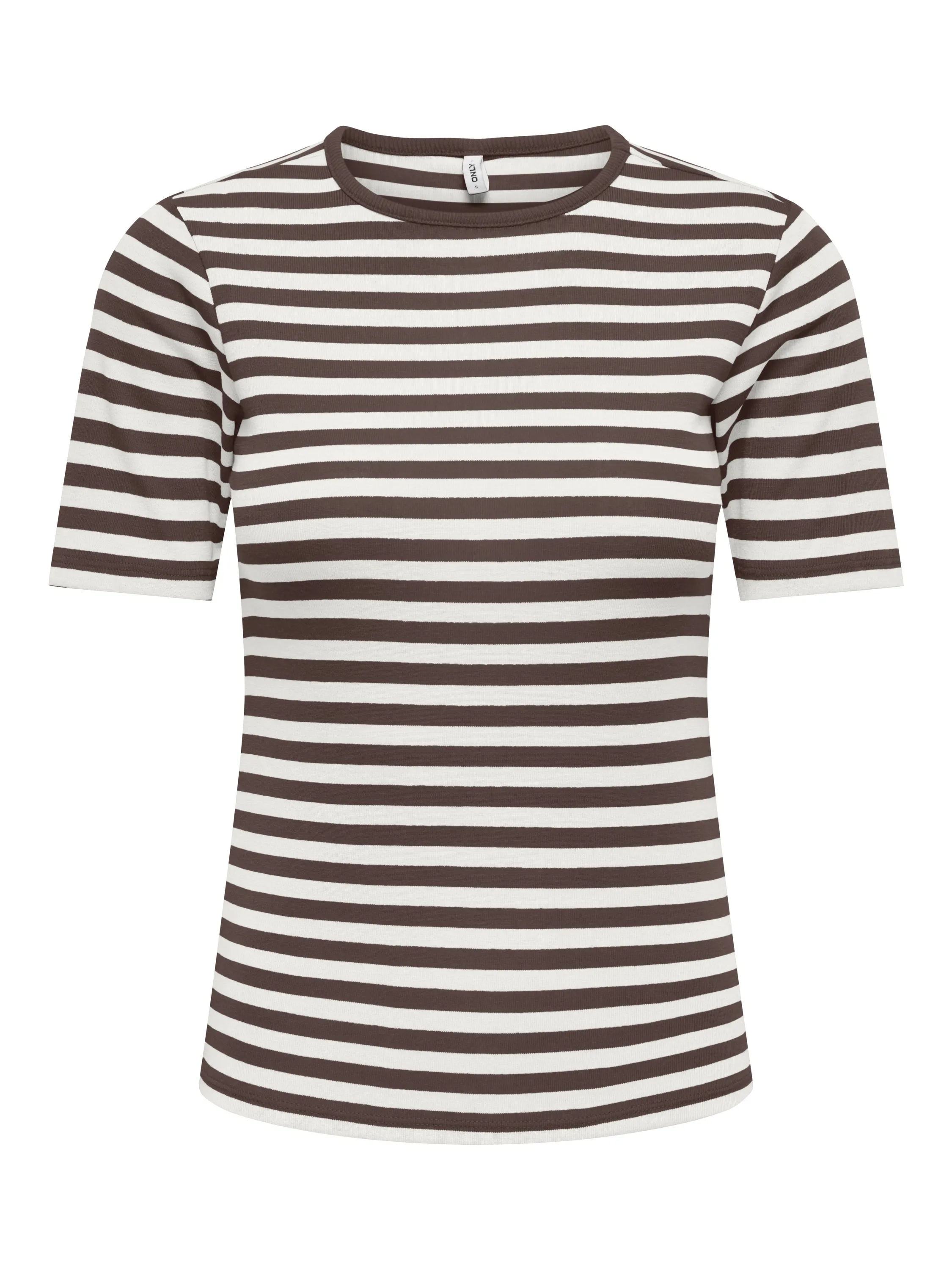 T-Shirt gestreift aus Viskosemix