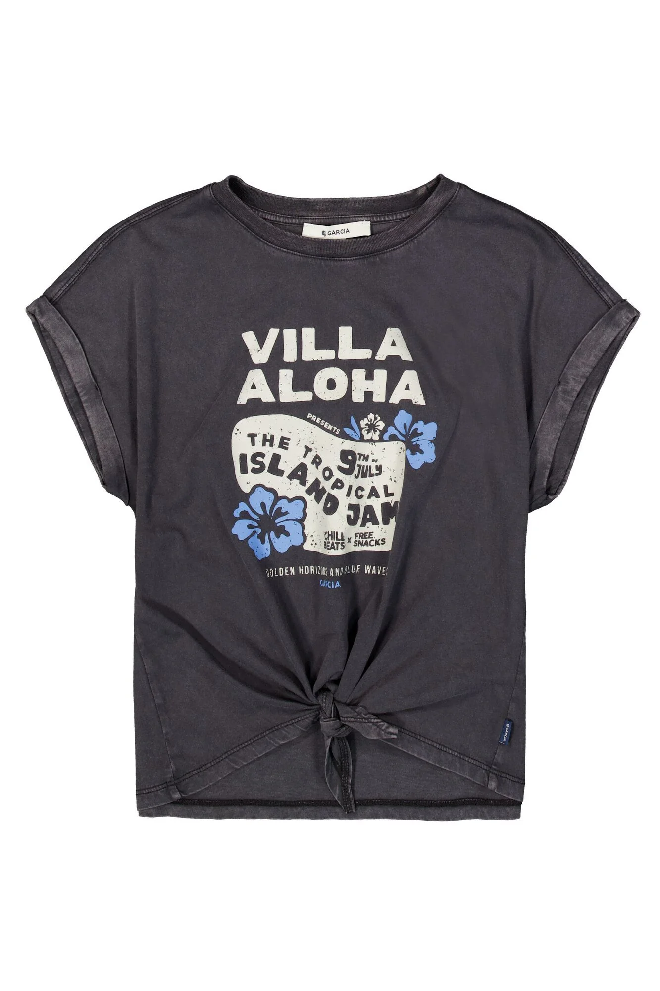 T-Shirt mit Knotendetail
