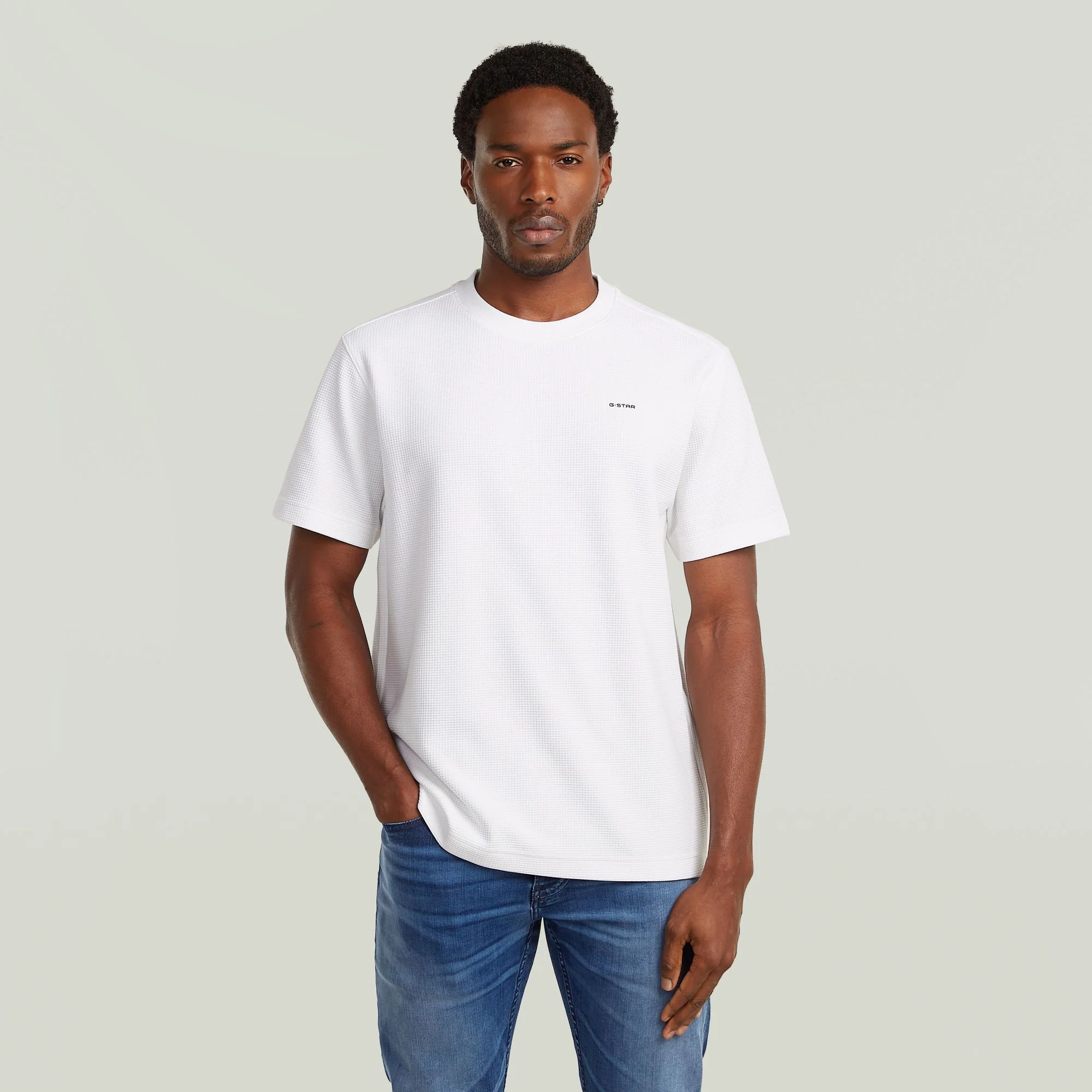 T-Shirt mit Waffelmusteroptik - Image 3