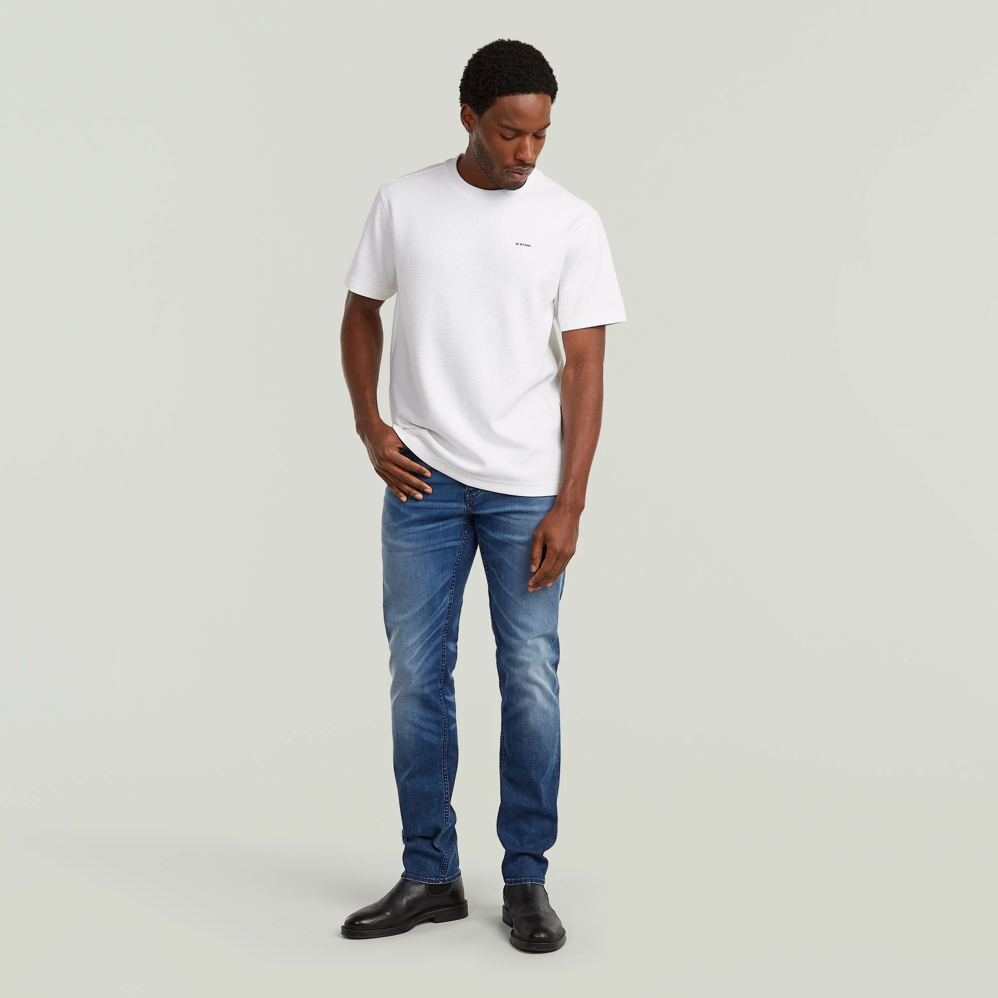 T-Shirt mit Waffelmusteroptik - Image 6