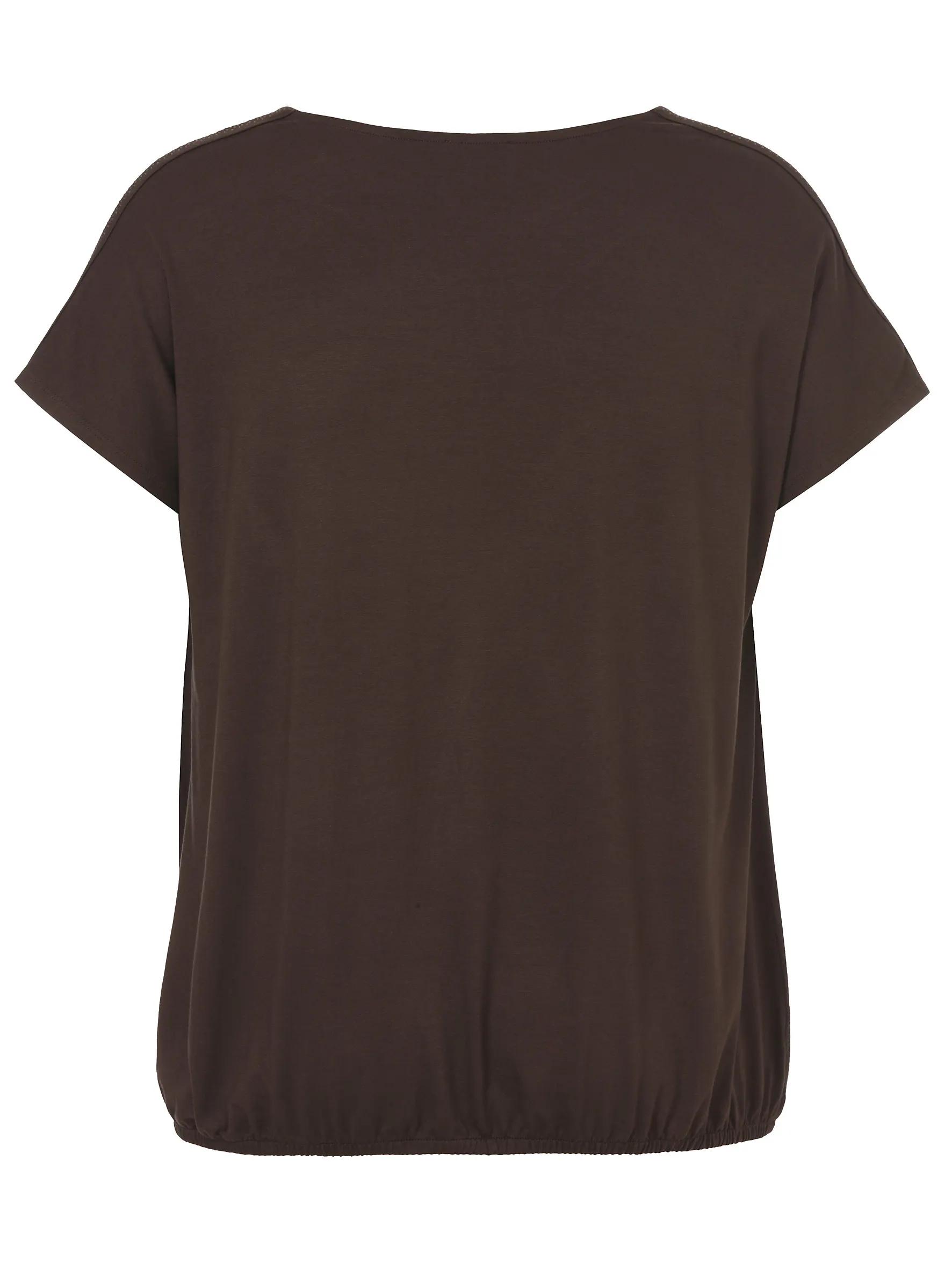 T-Shirt mit Wasserfall-Kragen - Image 2
