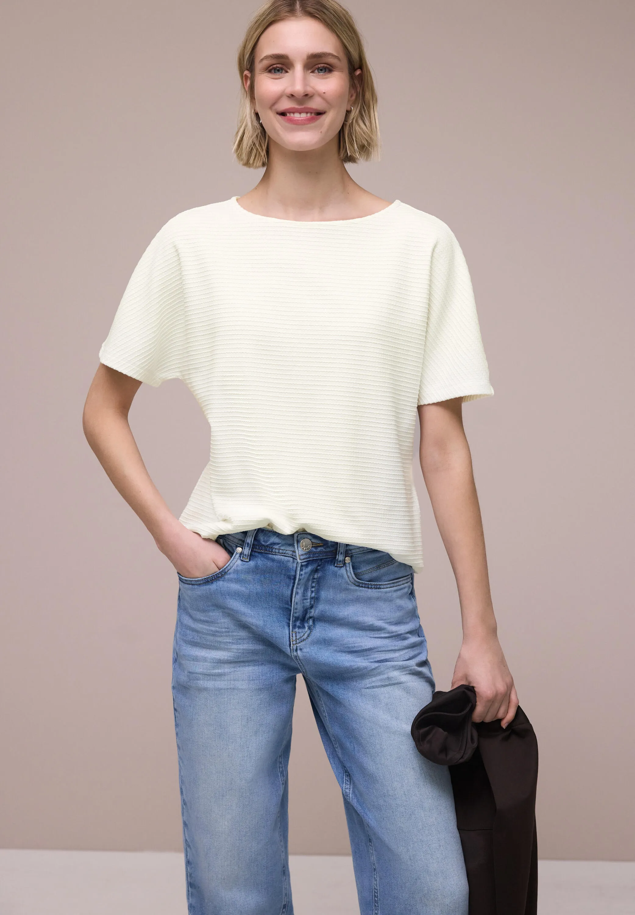 T-Shirt strukturiert Relaxed Fit - Image 2