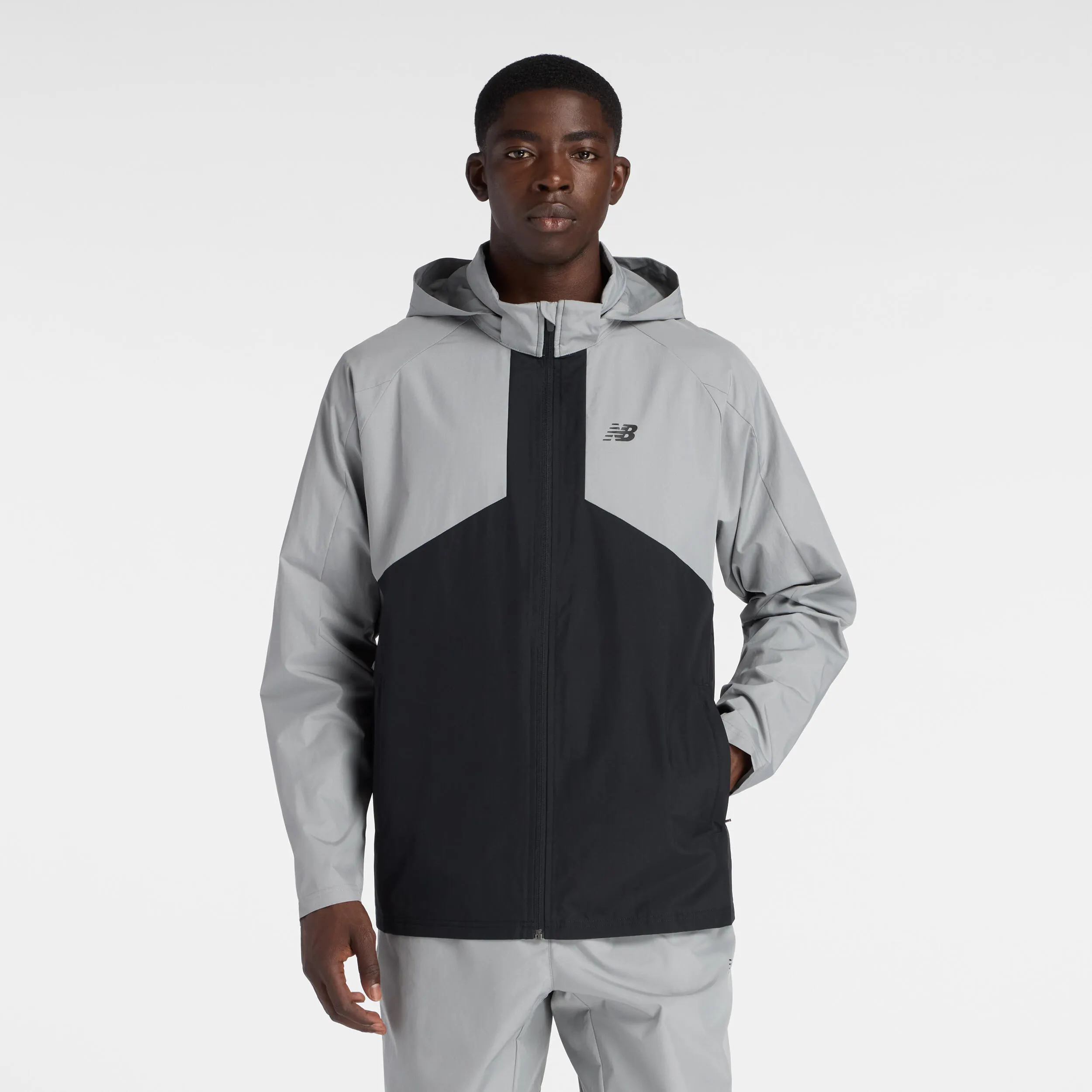 Trainingsjacke mit einrollbarer Kapuze - Image 3
