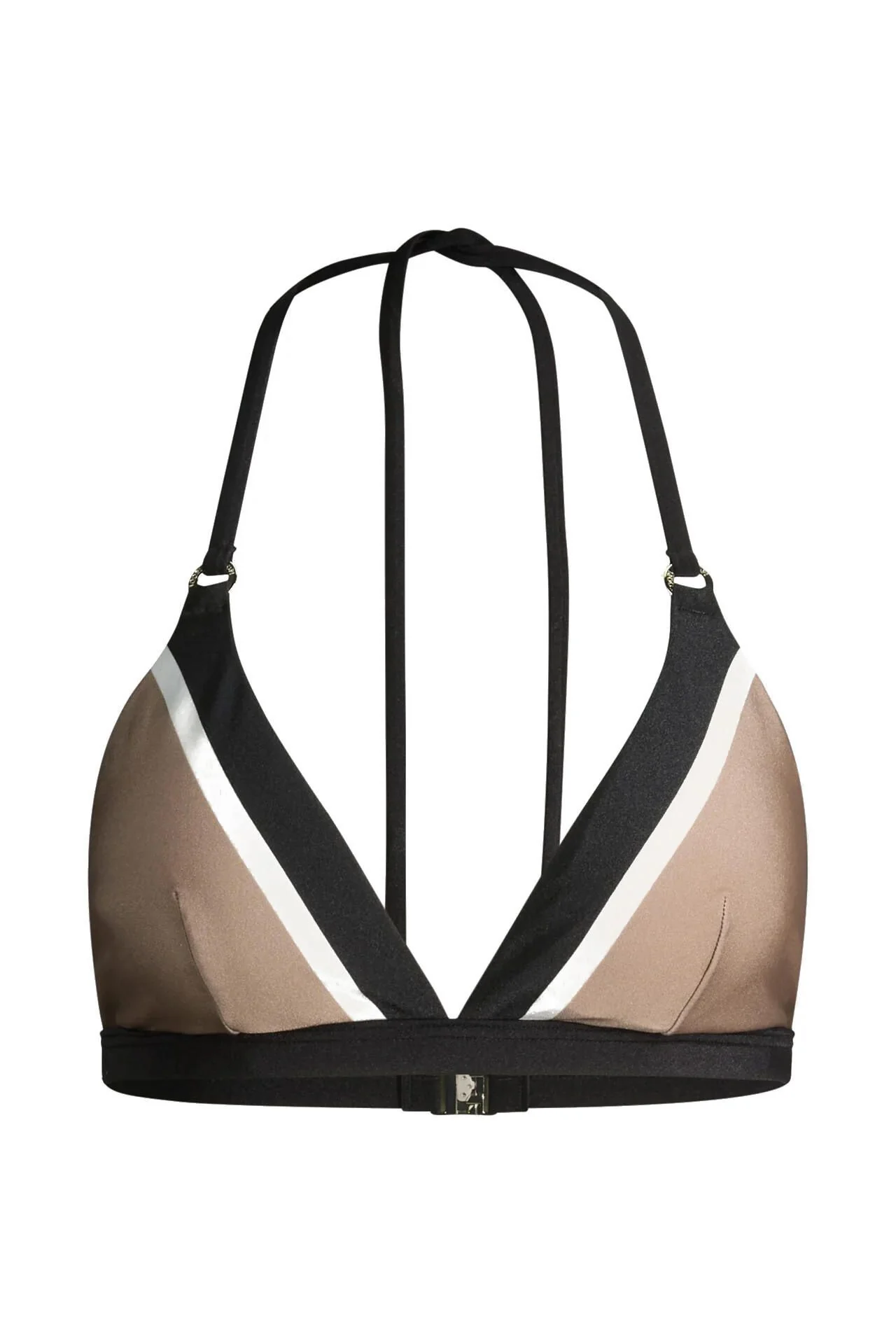 Triangel-Bikini-Top in Blockfarben