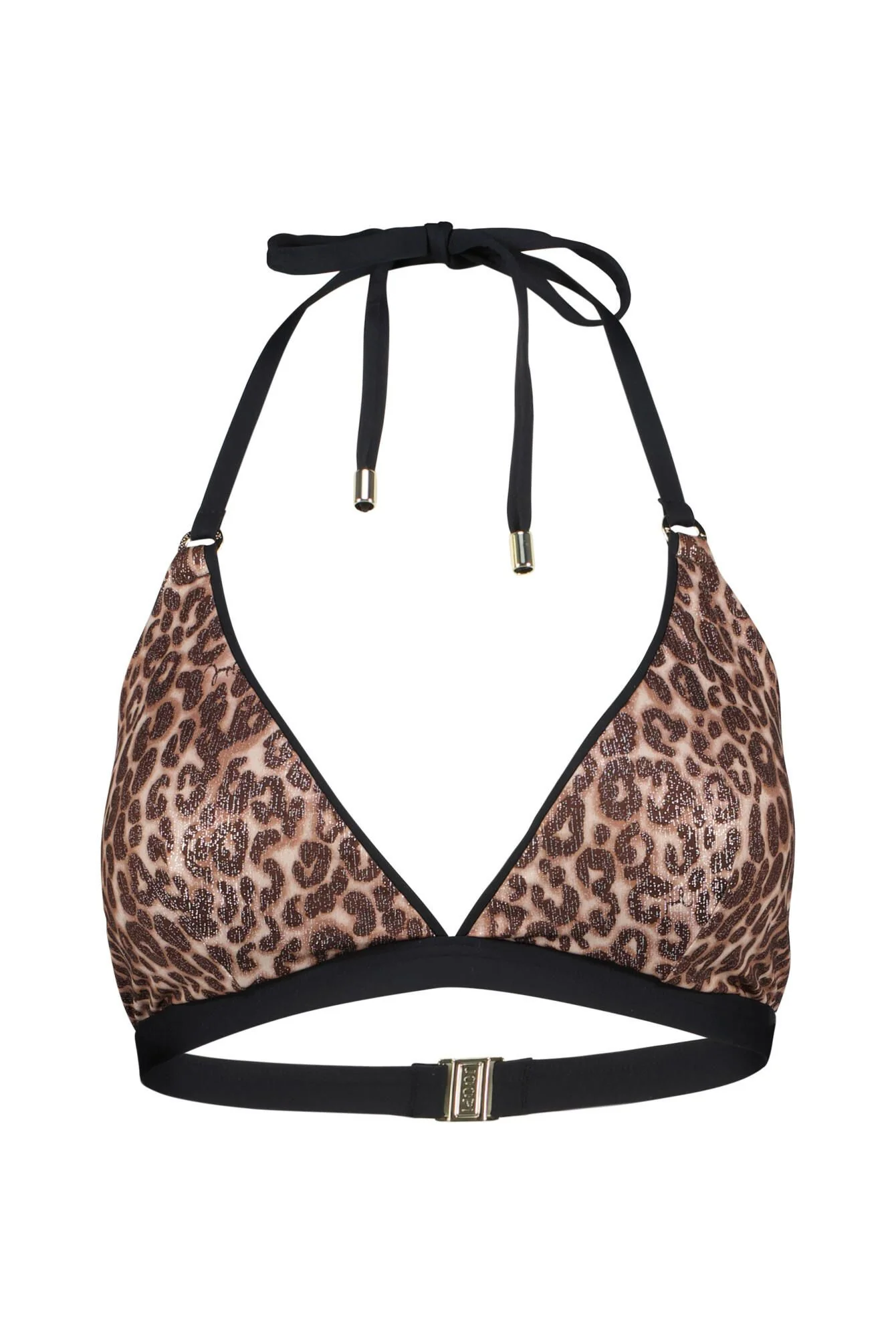 Triangel-Bikini-Top in Leoprint