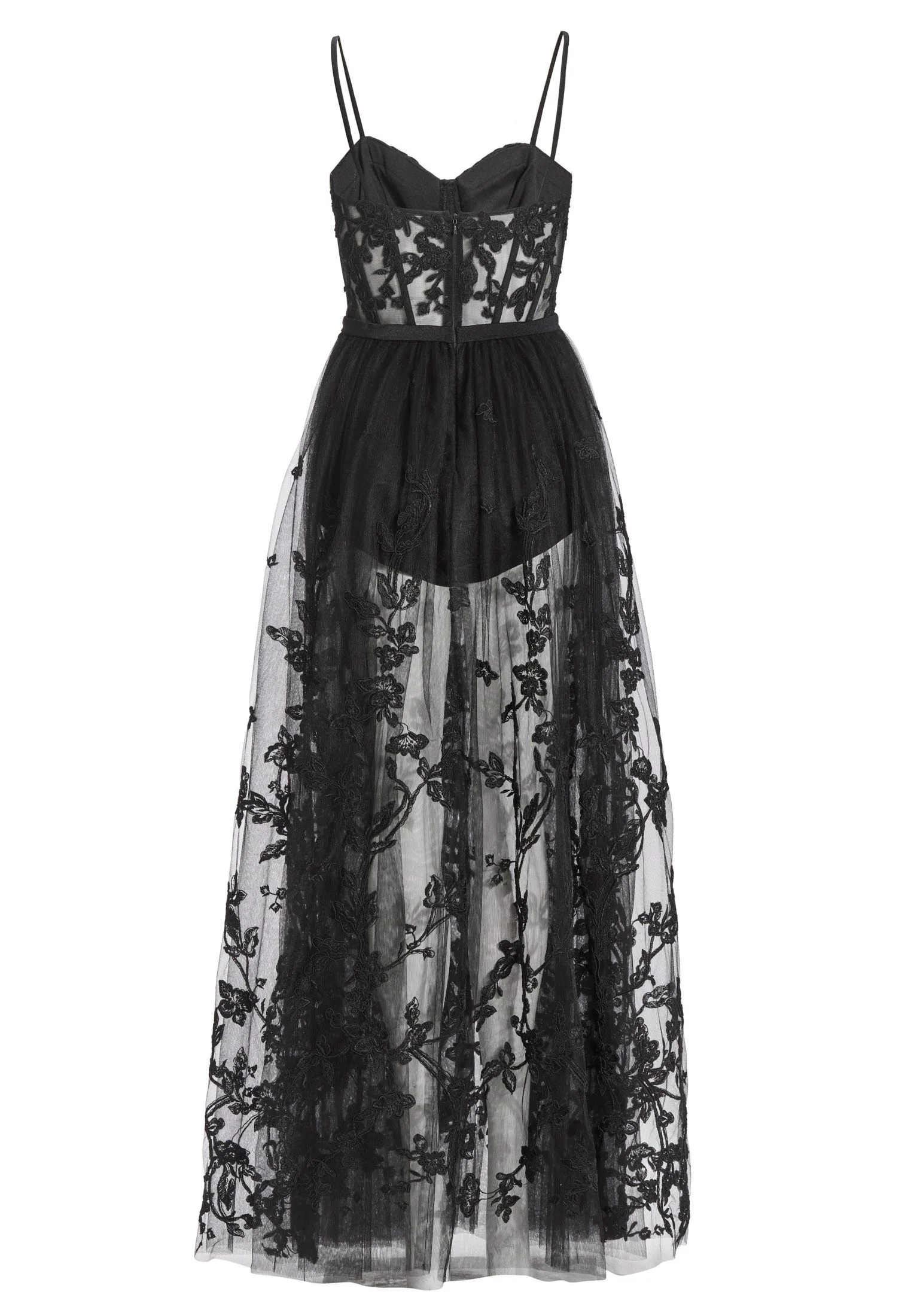 Tüllkleid Maxi mit semitransparentem Rock - Image 2