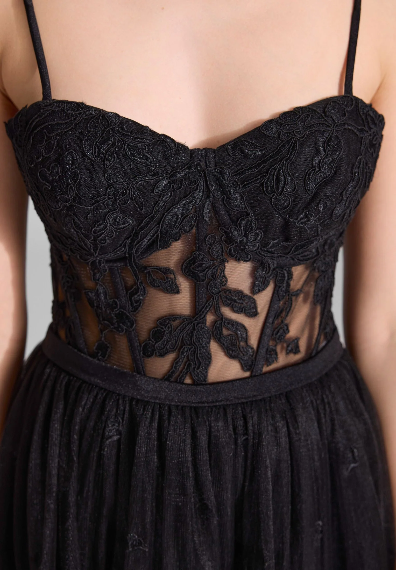Tüllkleid Maxi mit semitransparentem Rock - Image 6