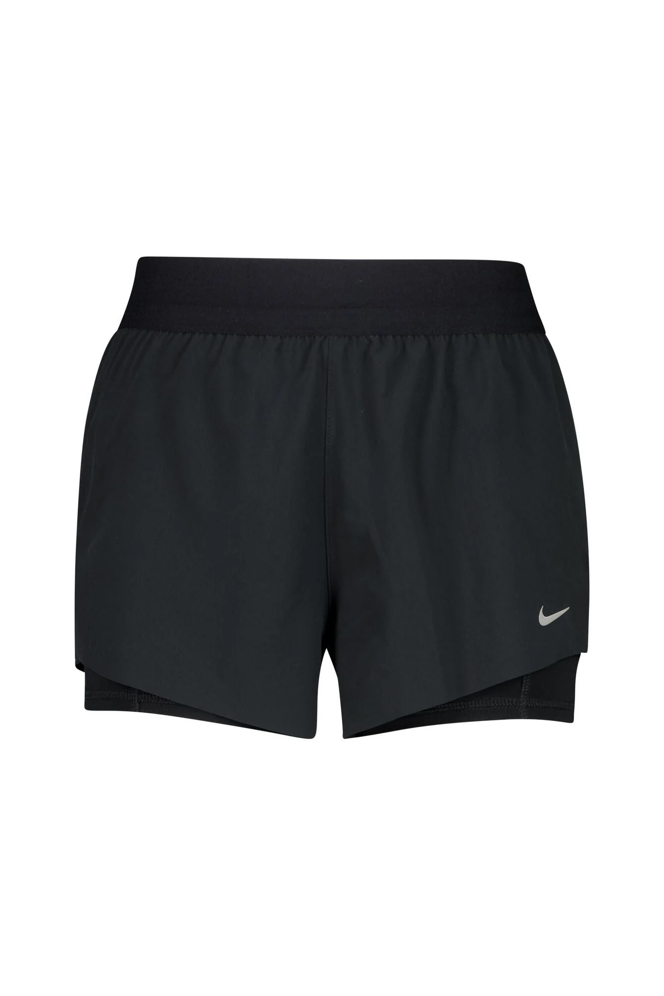 W NK SWIFT DF MR 2N1 SHRT, BLACK/RE