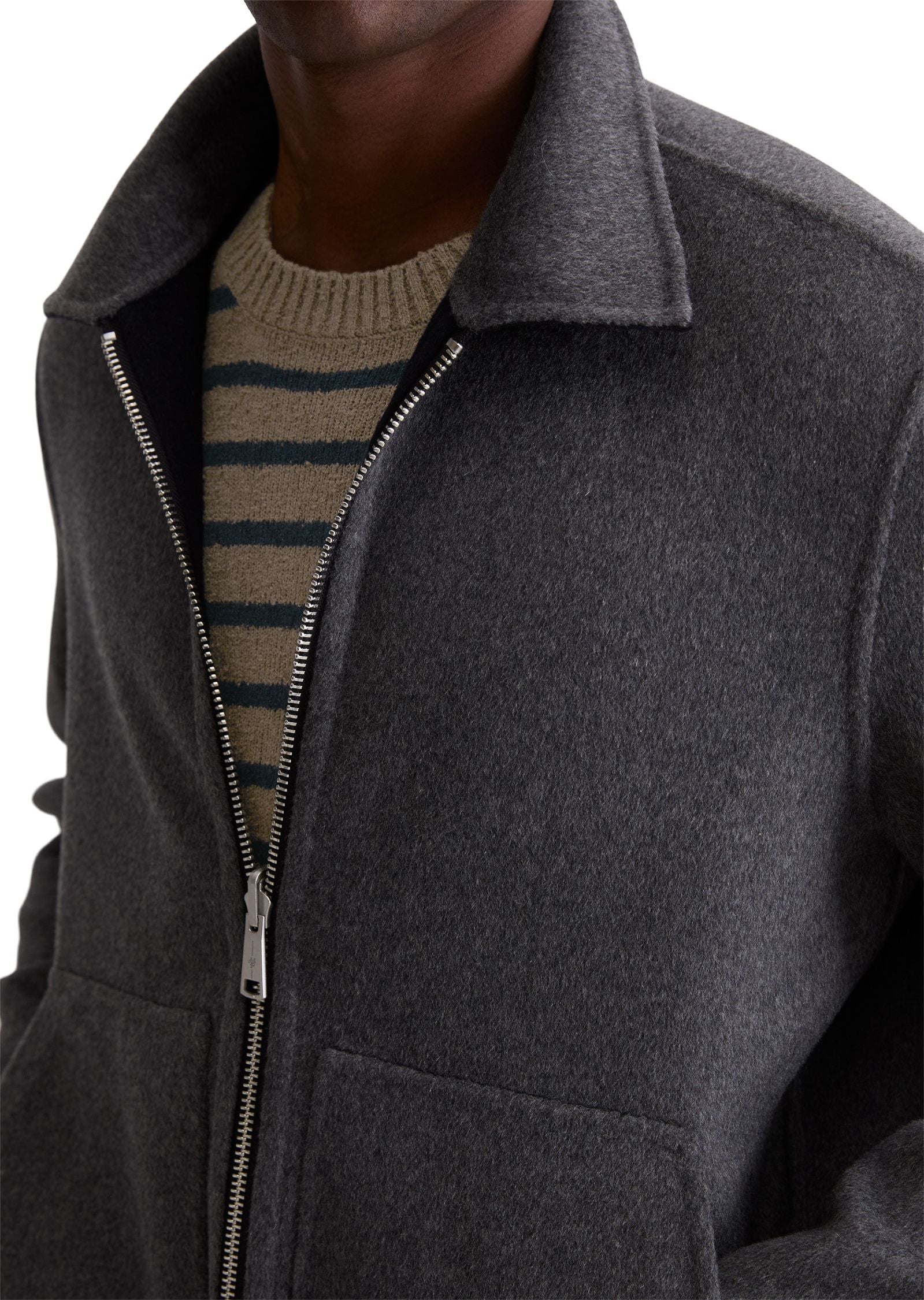 Wende-Wolljacke Regular Fit - Image 5